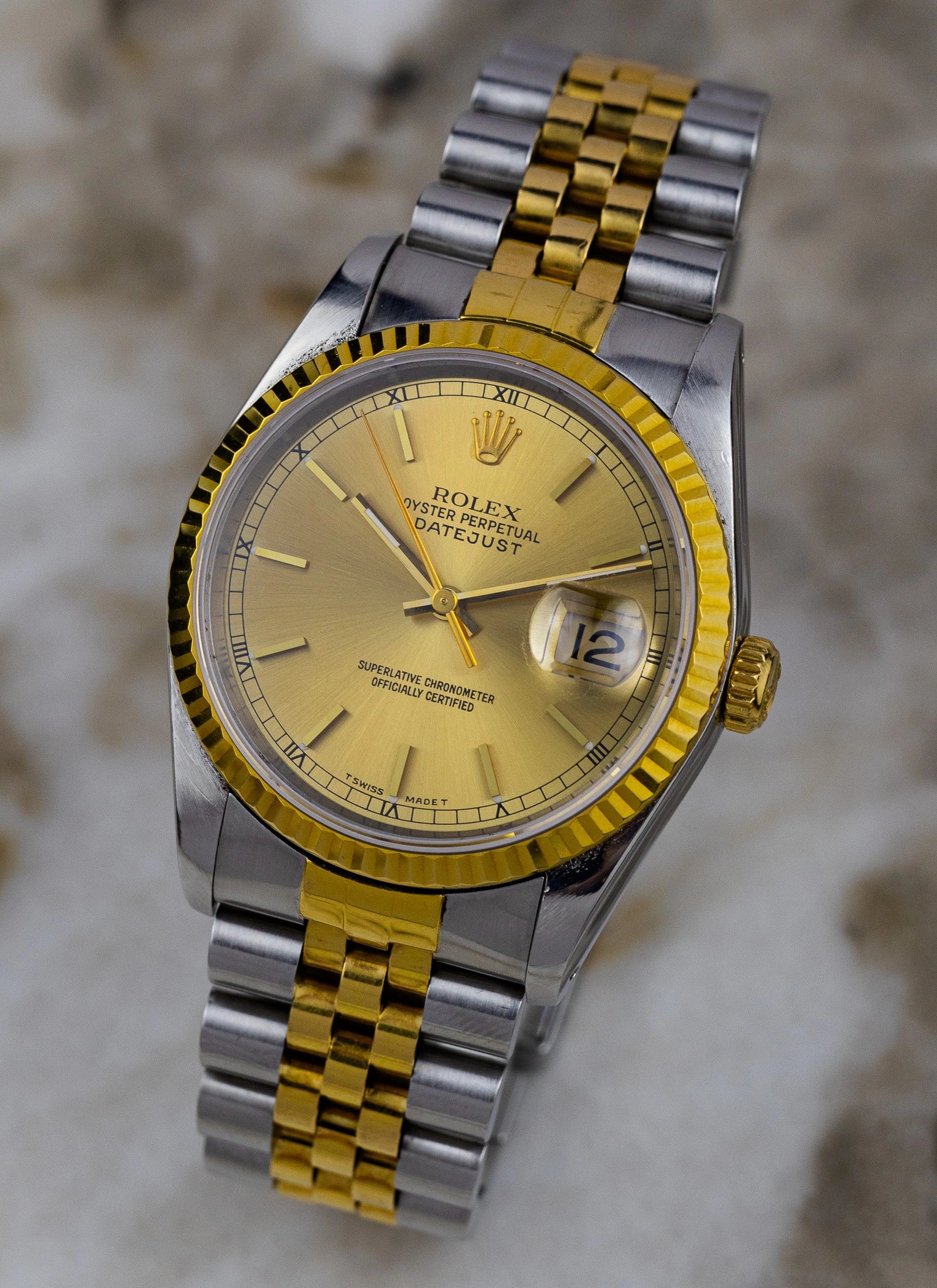 1991 Rolex Datejust 36 Champange Dial Ref. 16233