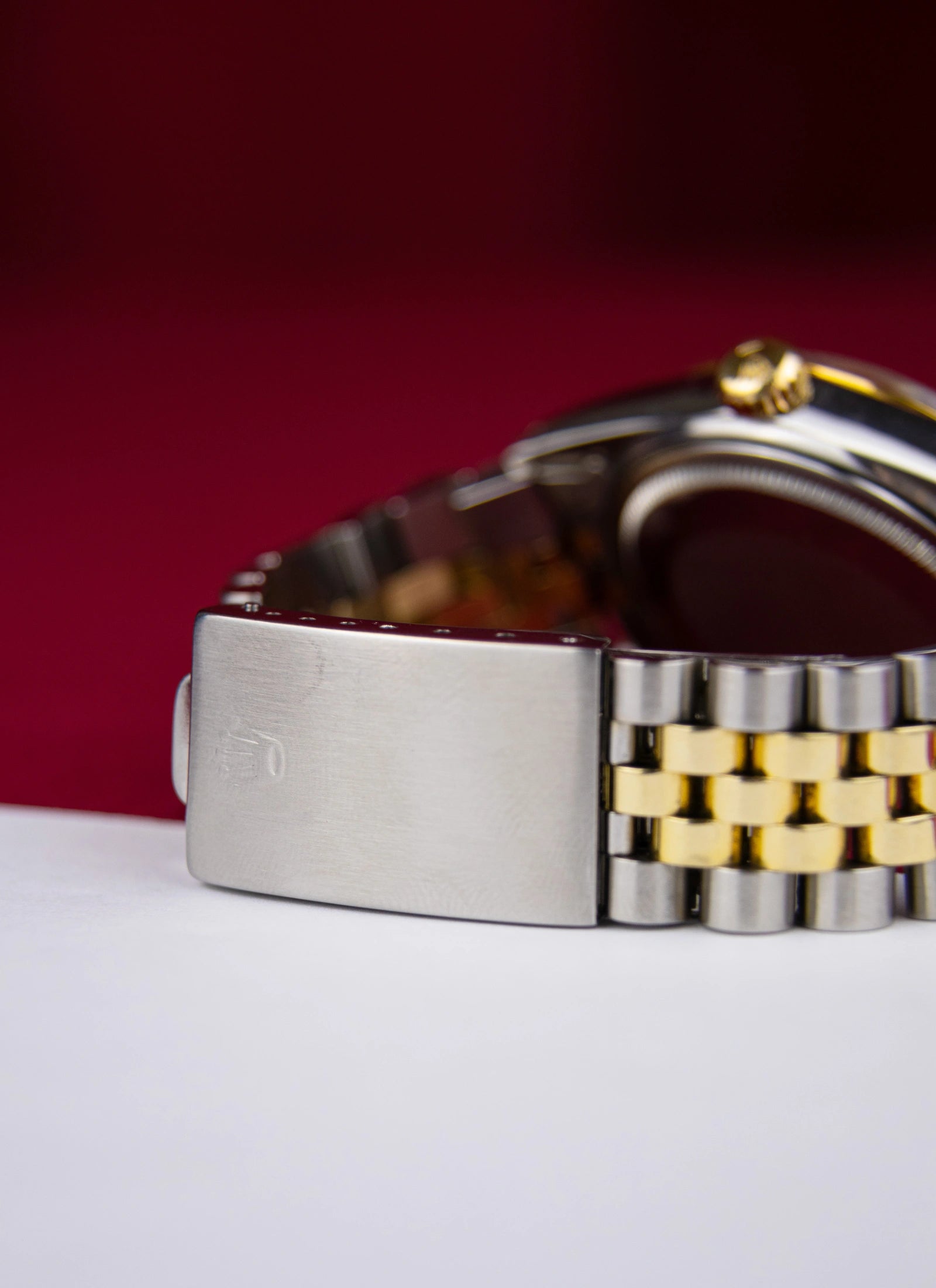 1982 Rolex Datejust 16013 Bicolor Black Tapestry Dial