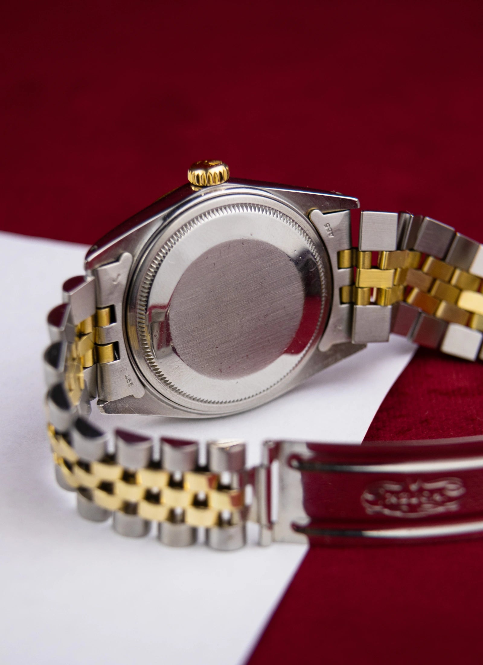 1982 Rolex Datejust 16013 Bicolor Black Tapestry Dial