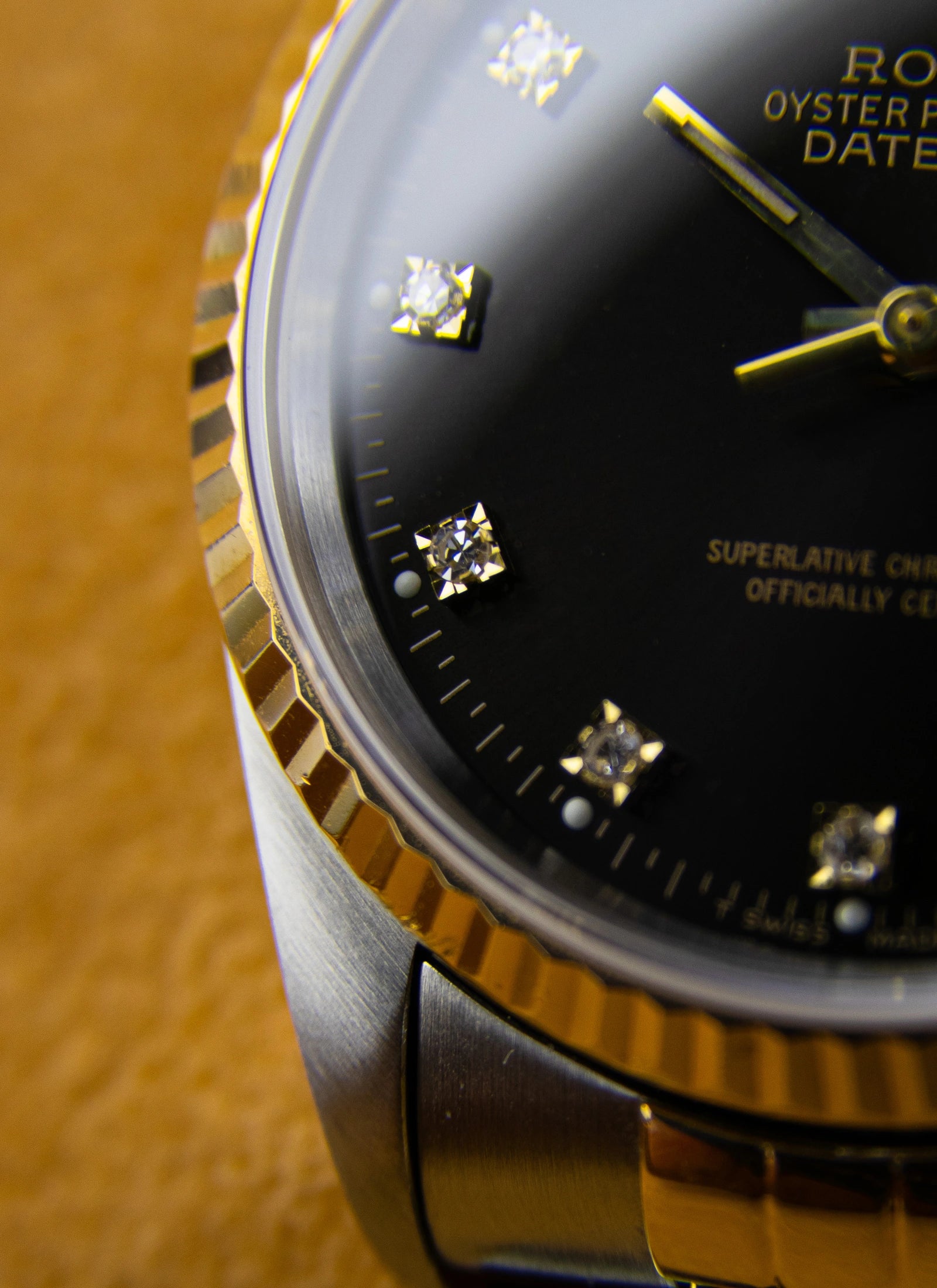 1994 Rolex Datejust 16233 Black Diamond Dial Full Set