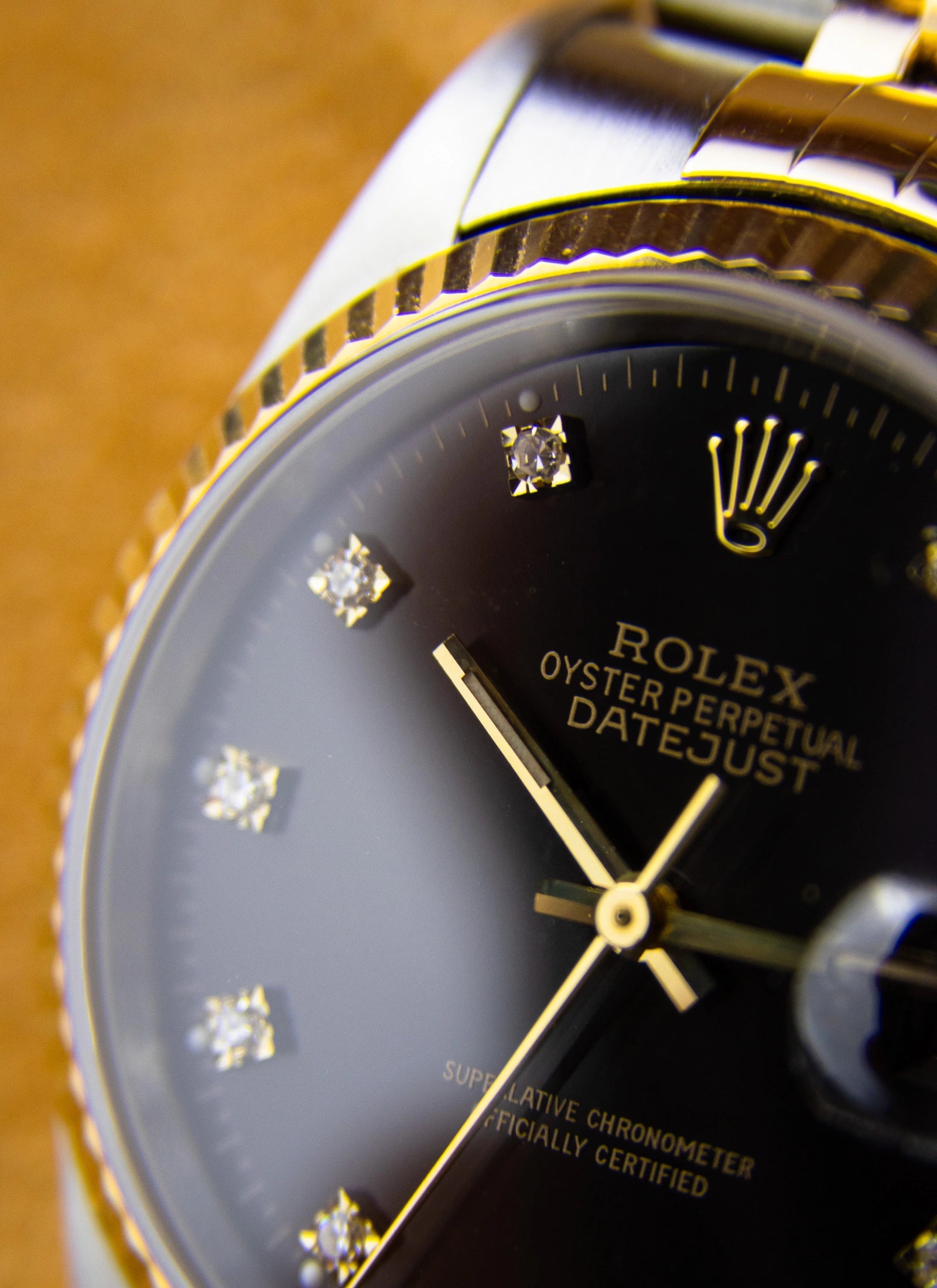 1994 Rolex Datejust 16233 Black Diamond Dial Full Set