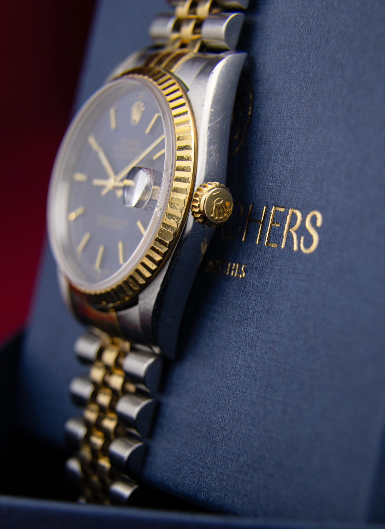 2000 Rolex Datejust 16233 Blue Dial