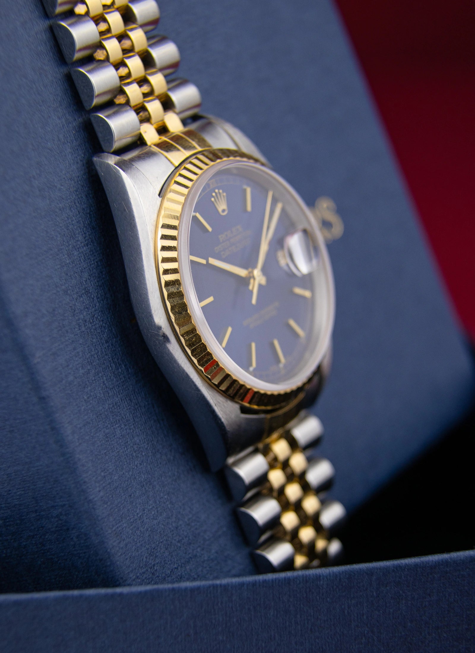 2000 Rolex Datejust 16233 Blue Dial