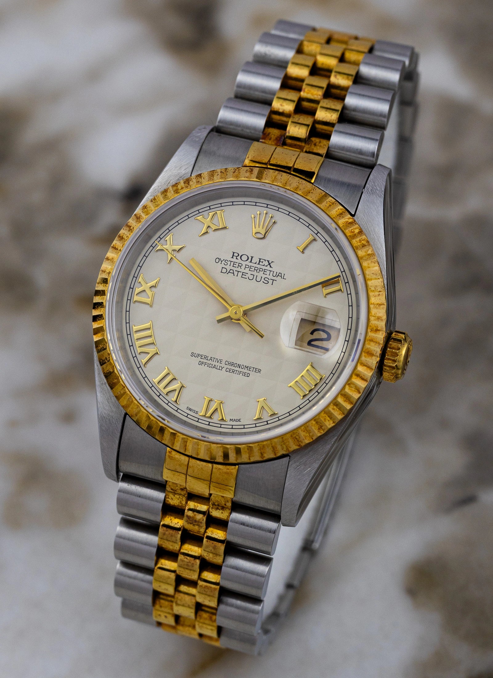 1995 Rolex Datejust Ref. 16233 Pyramid Dial