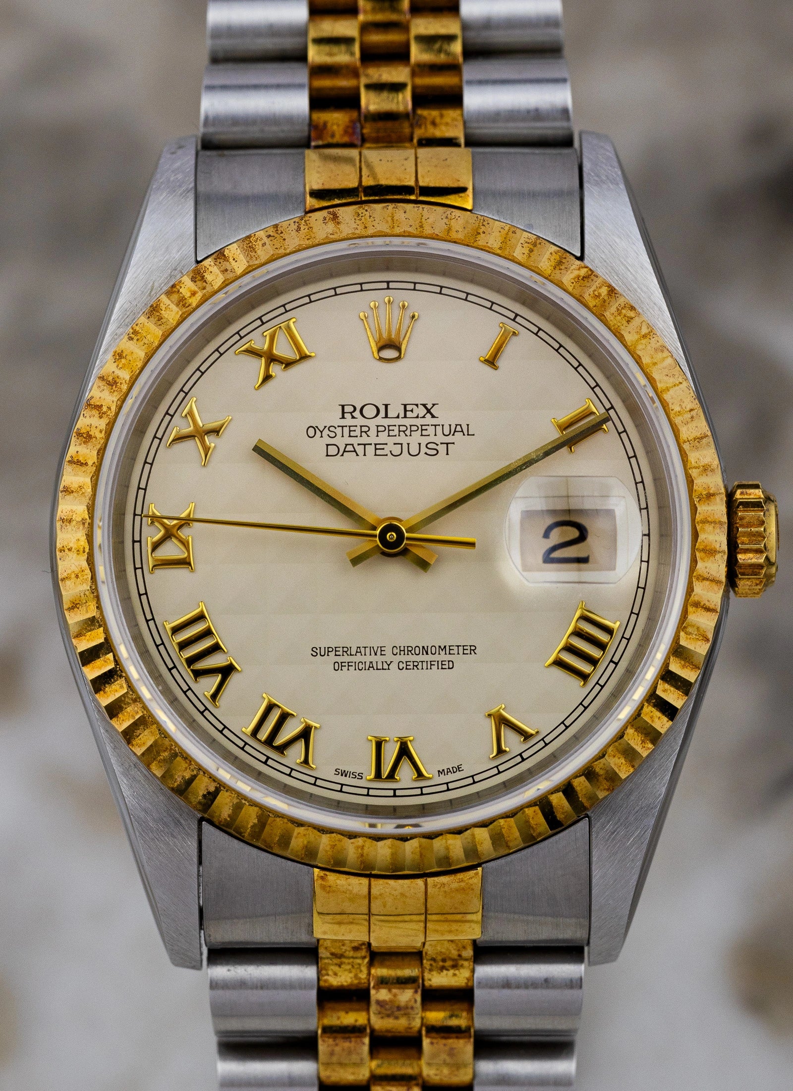 1995 Rolex Datejust Ref. 16233 Pyramid Dial