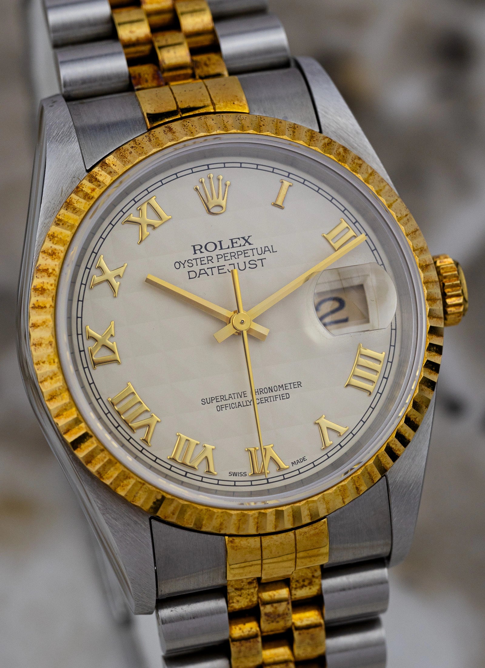 1995 Rolex Datejust Ref. 16233 Pyramid Dial