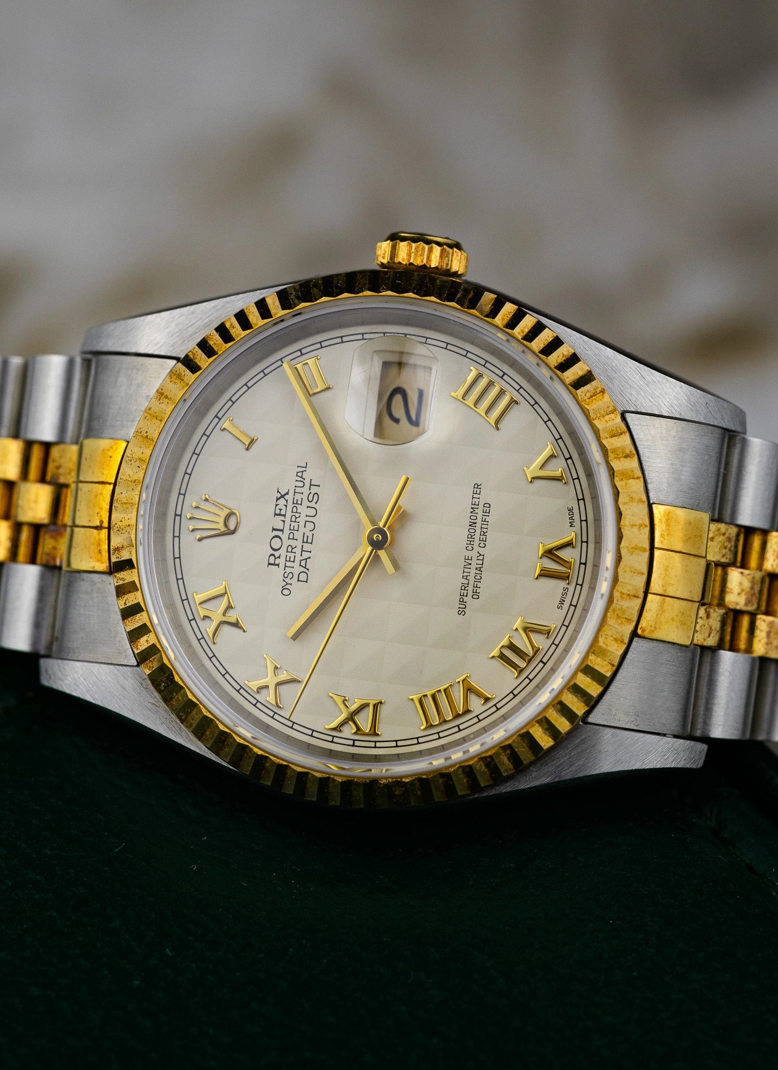 1995 Rolex Datejust Ref. 16233 Pyramid Dial