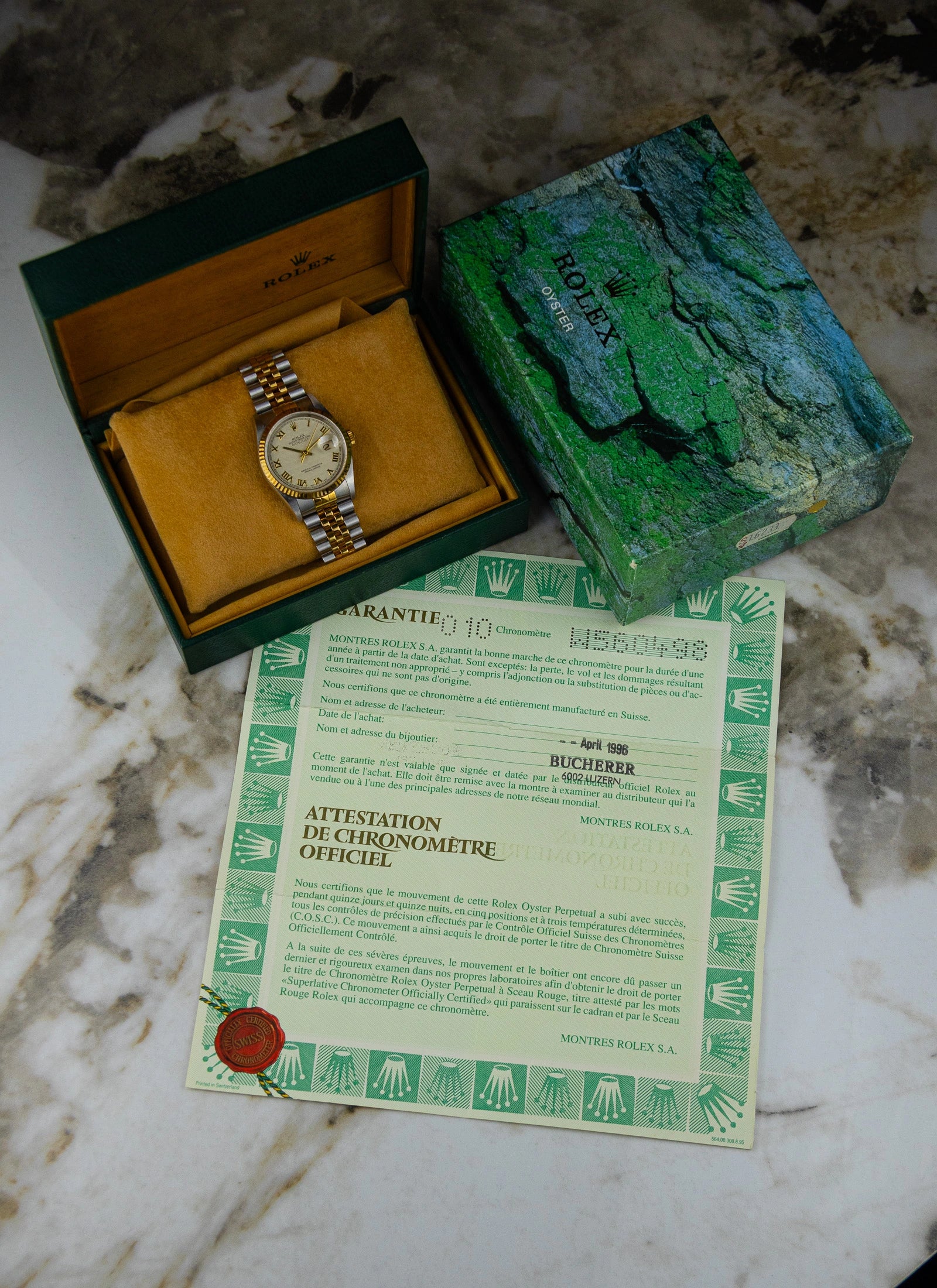 1995 Rolex Datejust Ref. 16233 Pyramid Dial