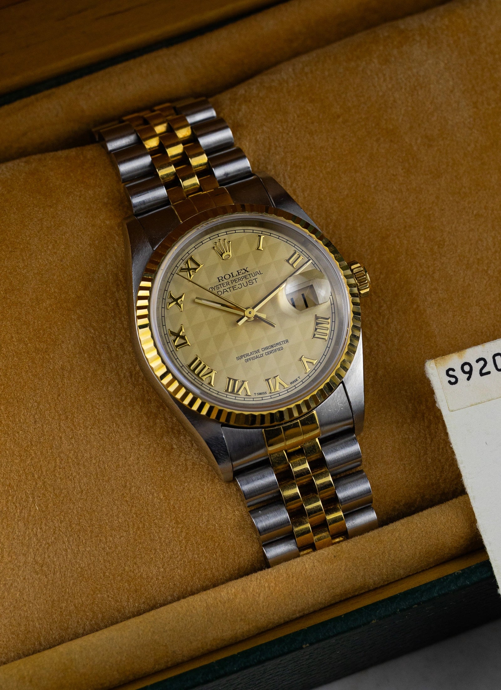1994 Rolex Datejust Ref. 16233 Tropical Pyramid Dial