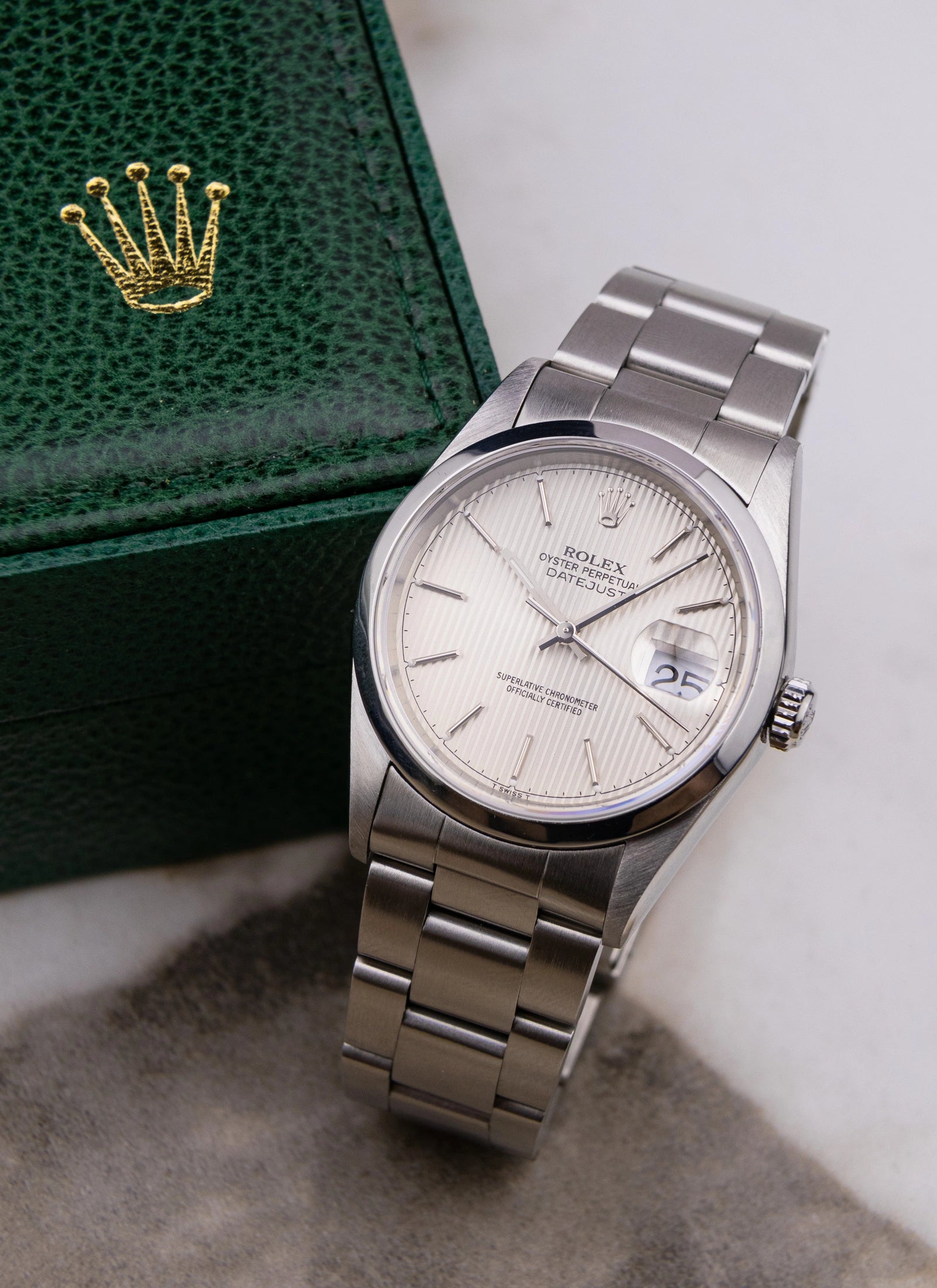 1997 Rolex Datejust 16200 Tapestry Dial
