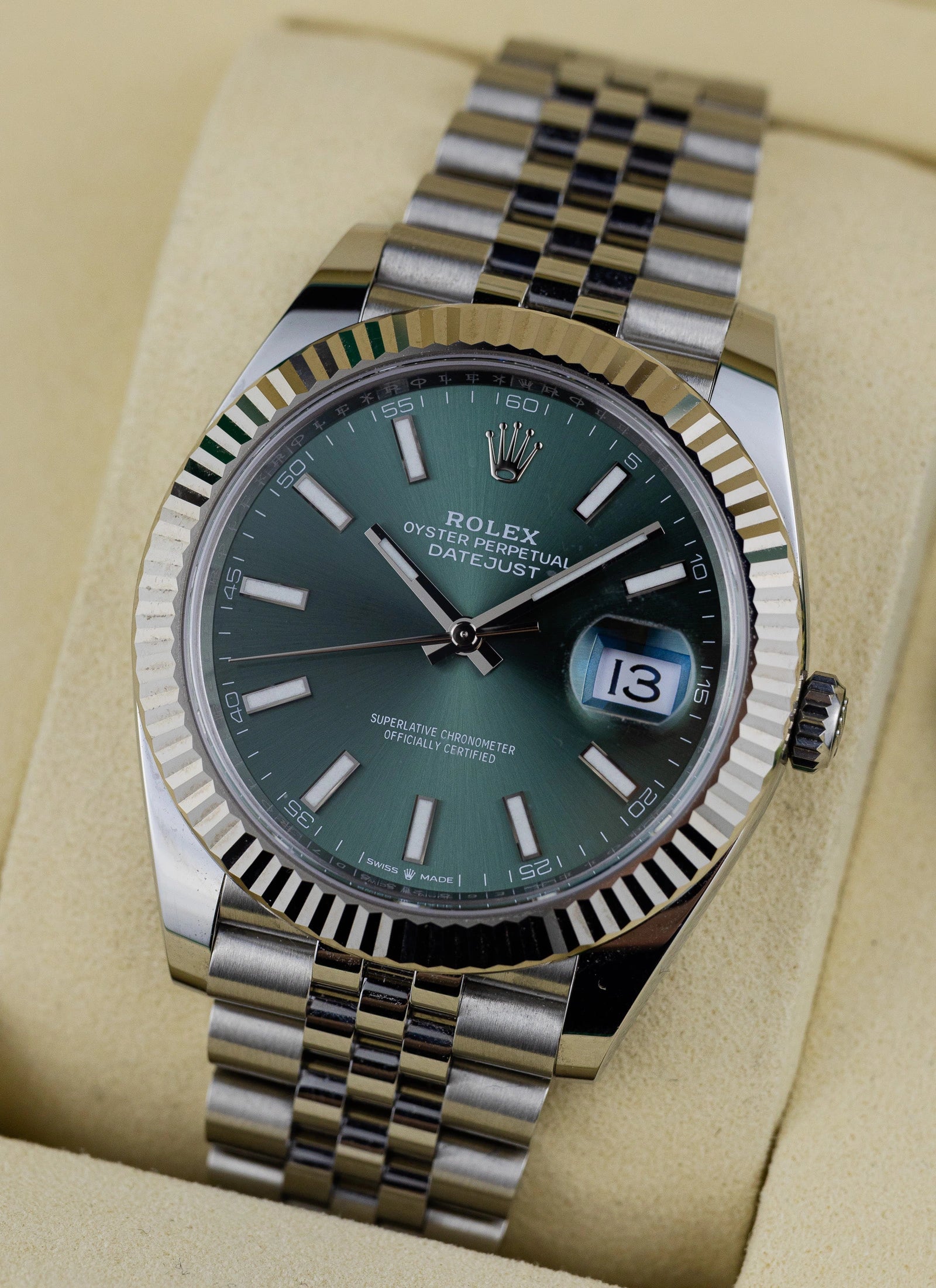 2025 Rolex Datejust 41 126334 Mint Green Full Set Kruk
