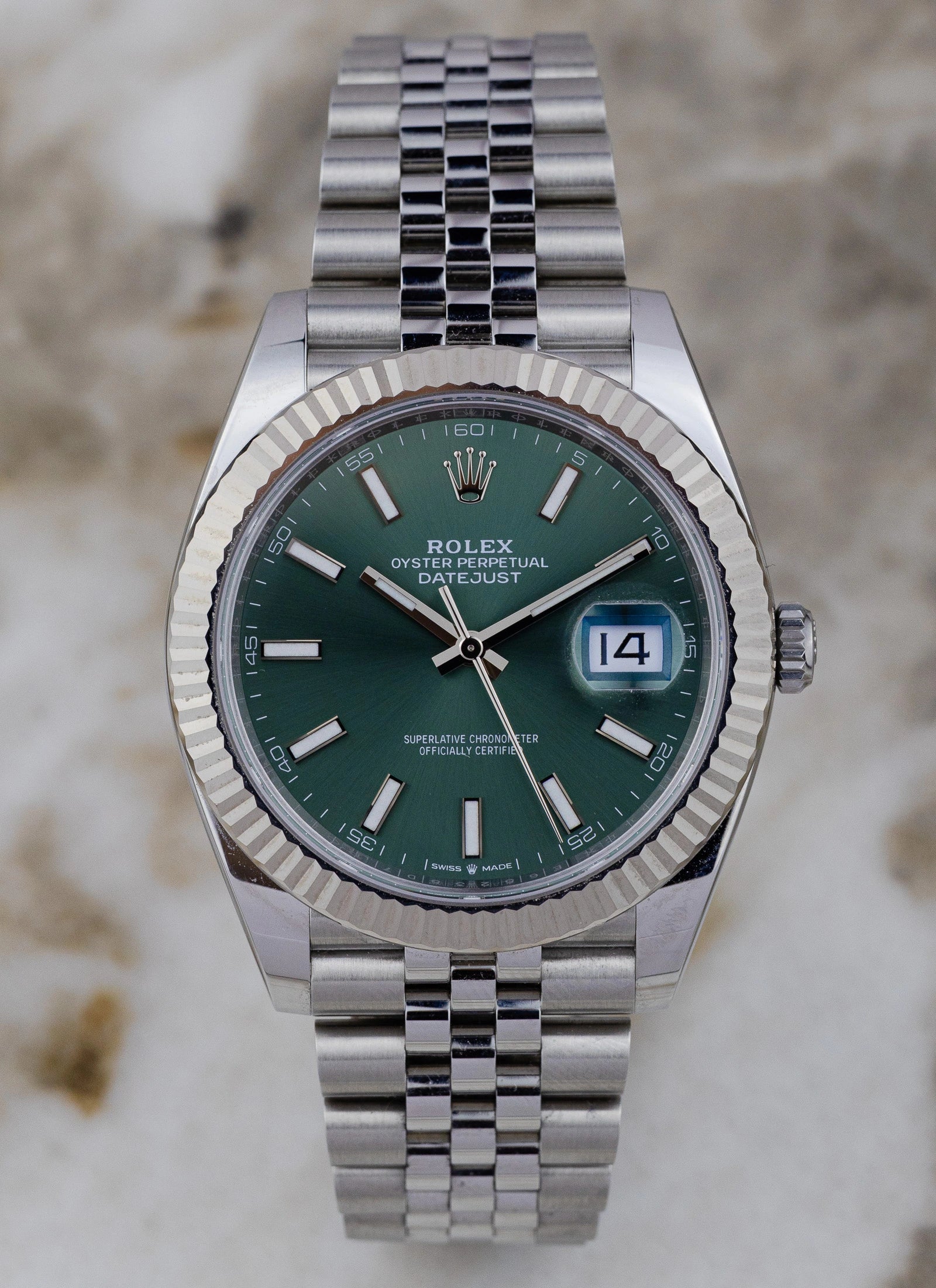 2025 Rolex Datejust 41 126334 Mint Green Full Set Kruk