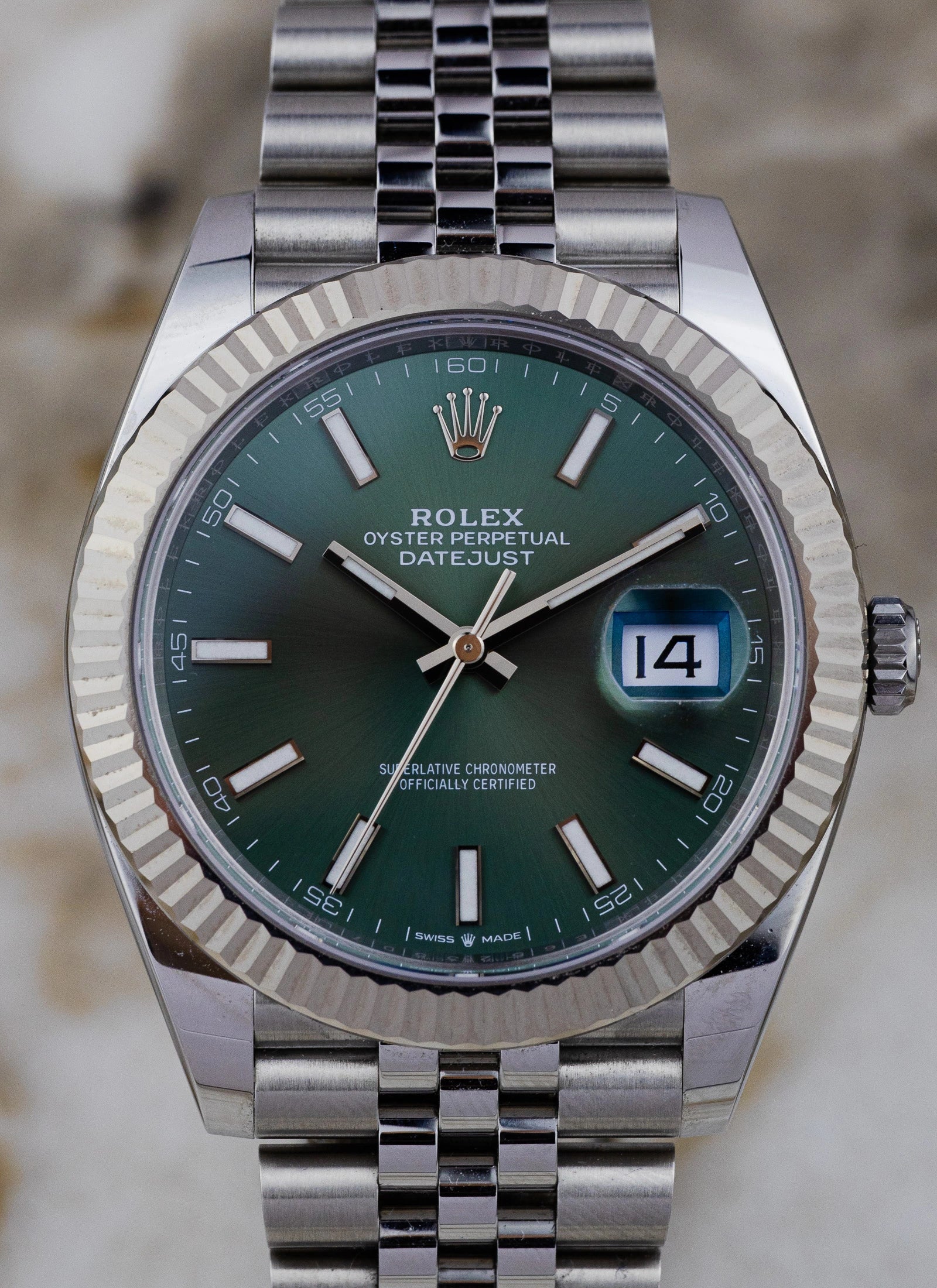 2025 Rolex Datejust 41 126334 Mint Green Full Set Kruk