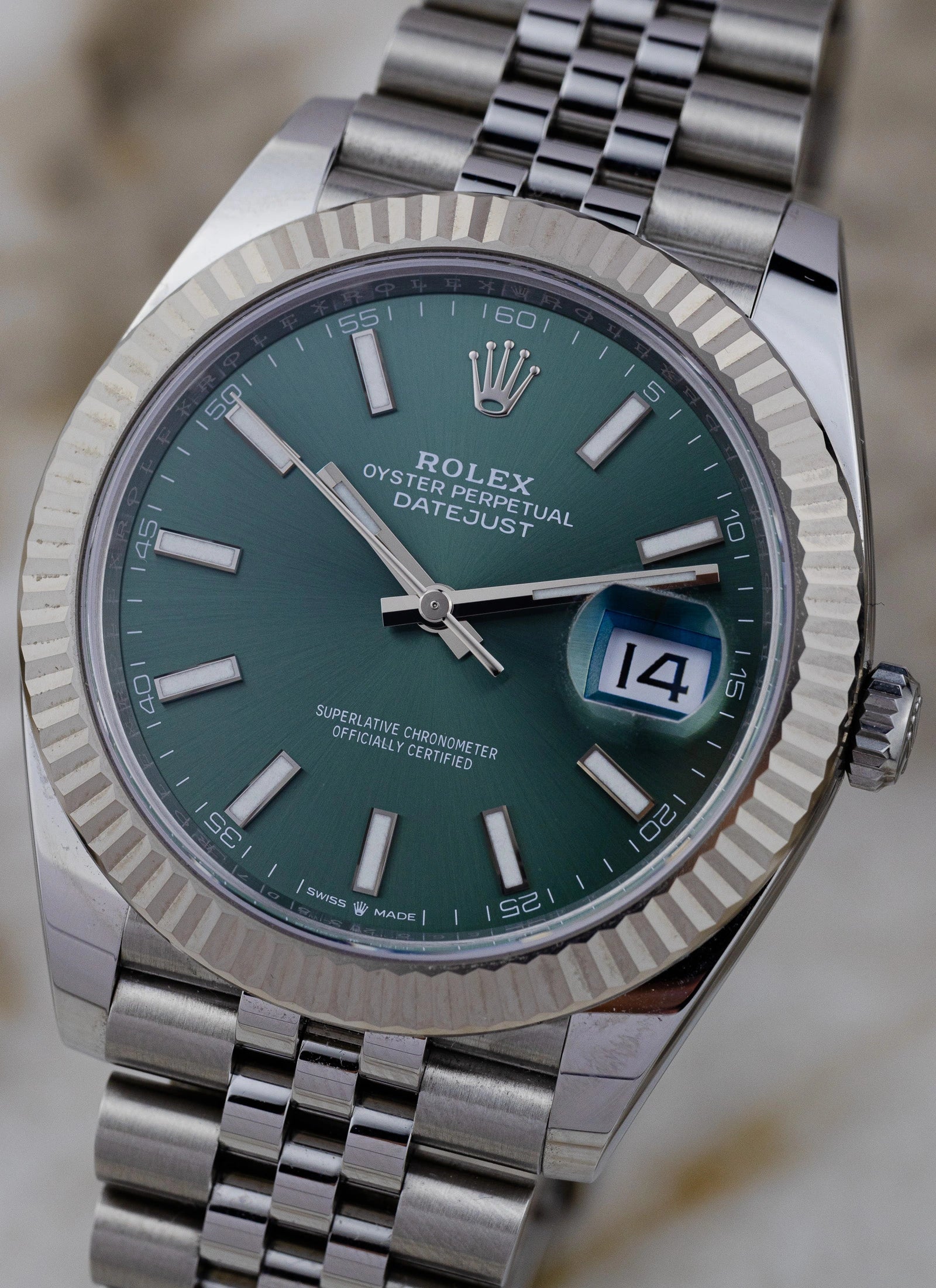 2025 Rolex Datejust 41 126334 Mint Green Full Set Kruk