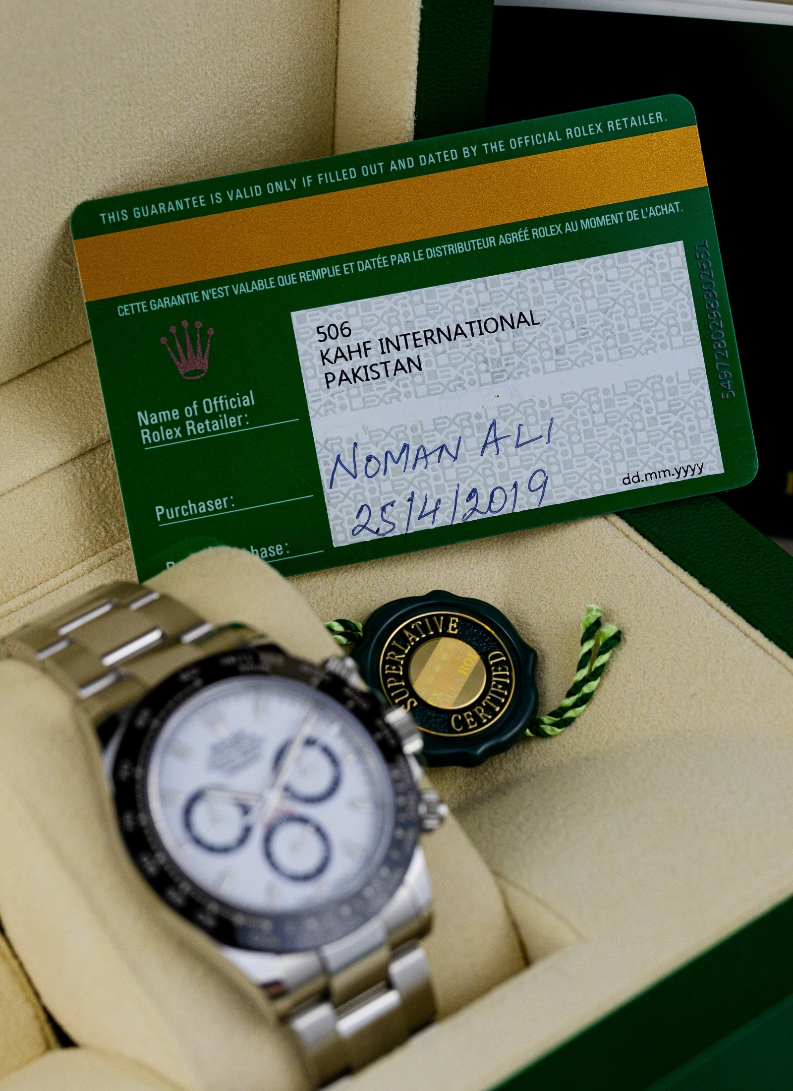 2019 Rolex Daytona Panda Ref. 116500LN