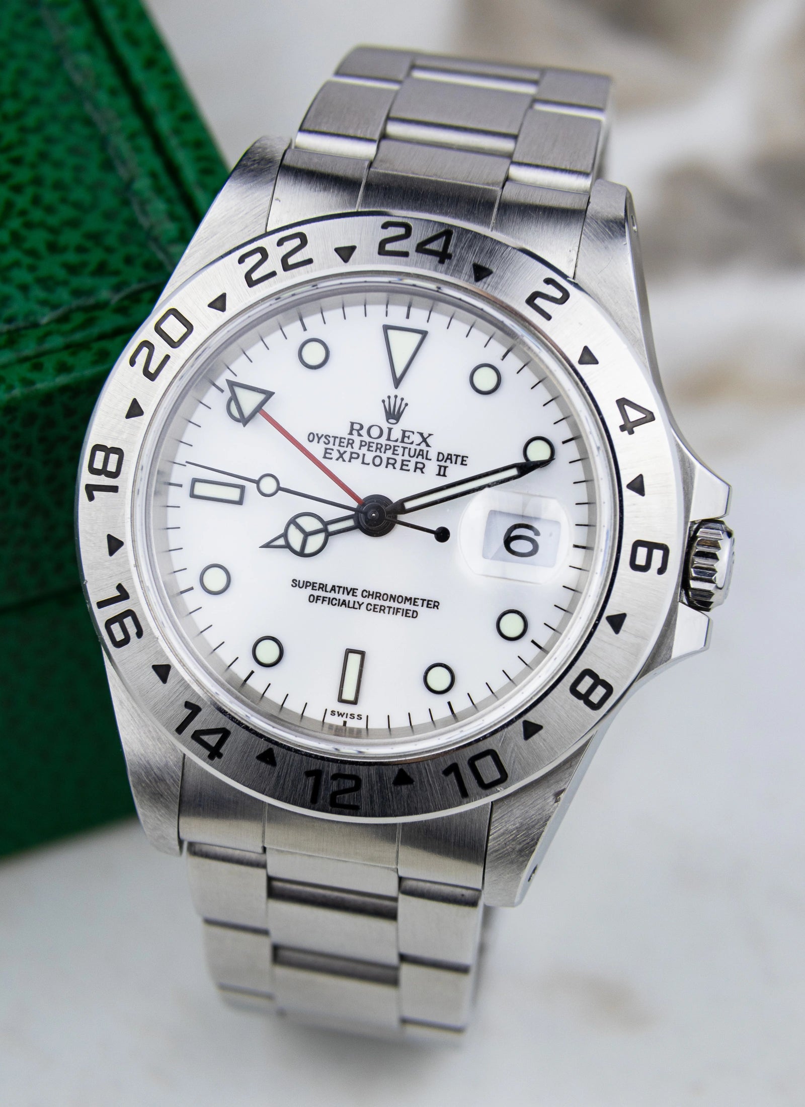 1998 Rolex Explorer II 16570 "Polar" Full Set
