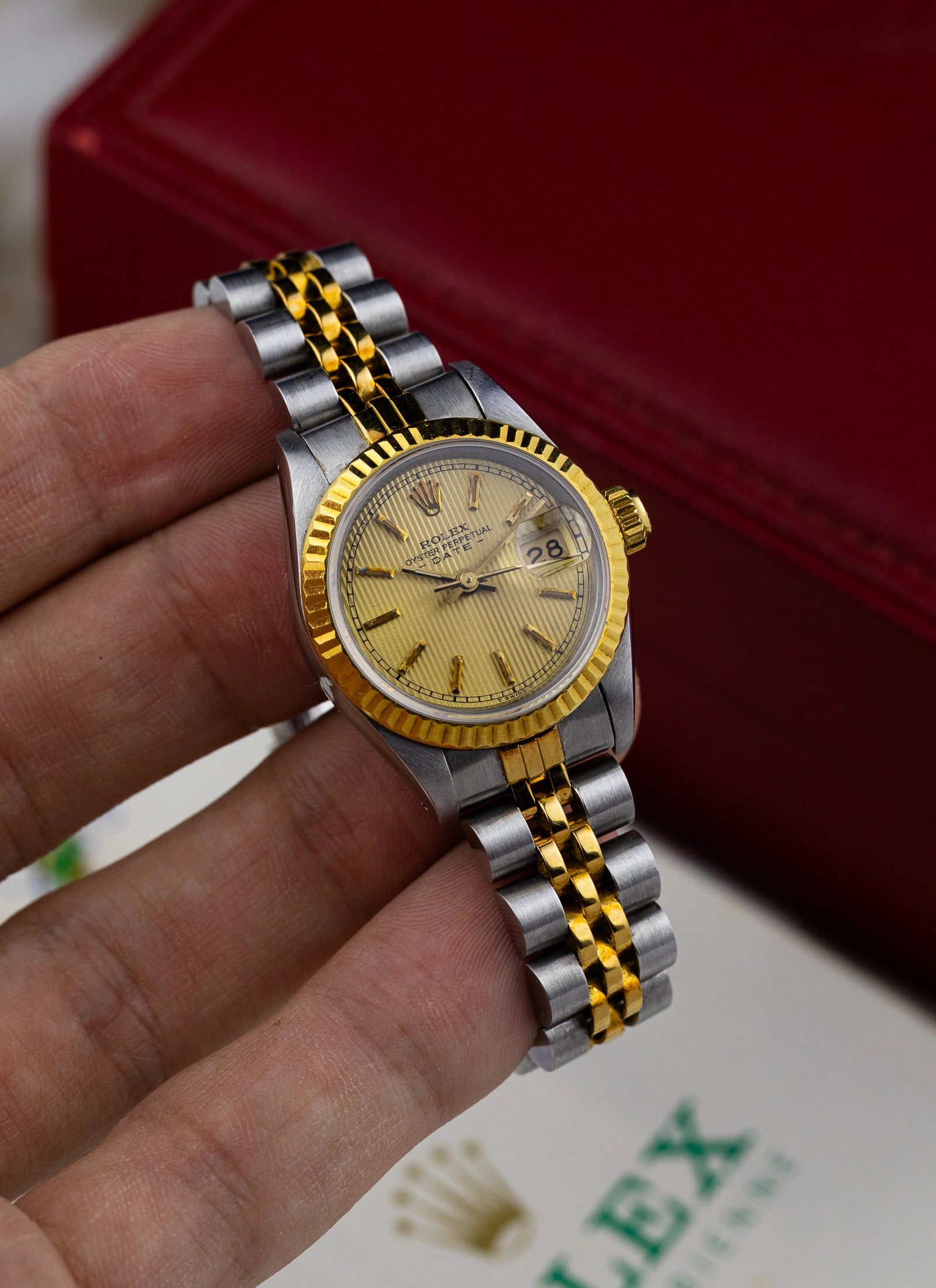 1984 Rolex Date Lady Ref. 69173 Tapestry Dial
