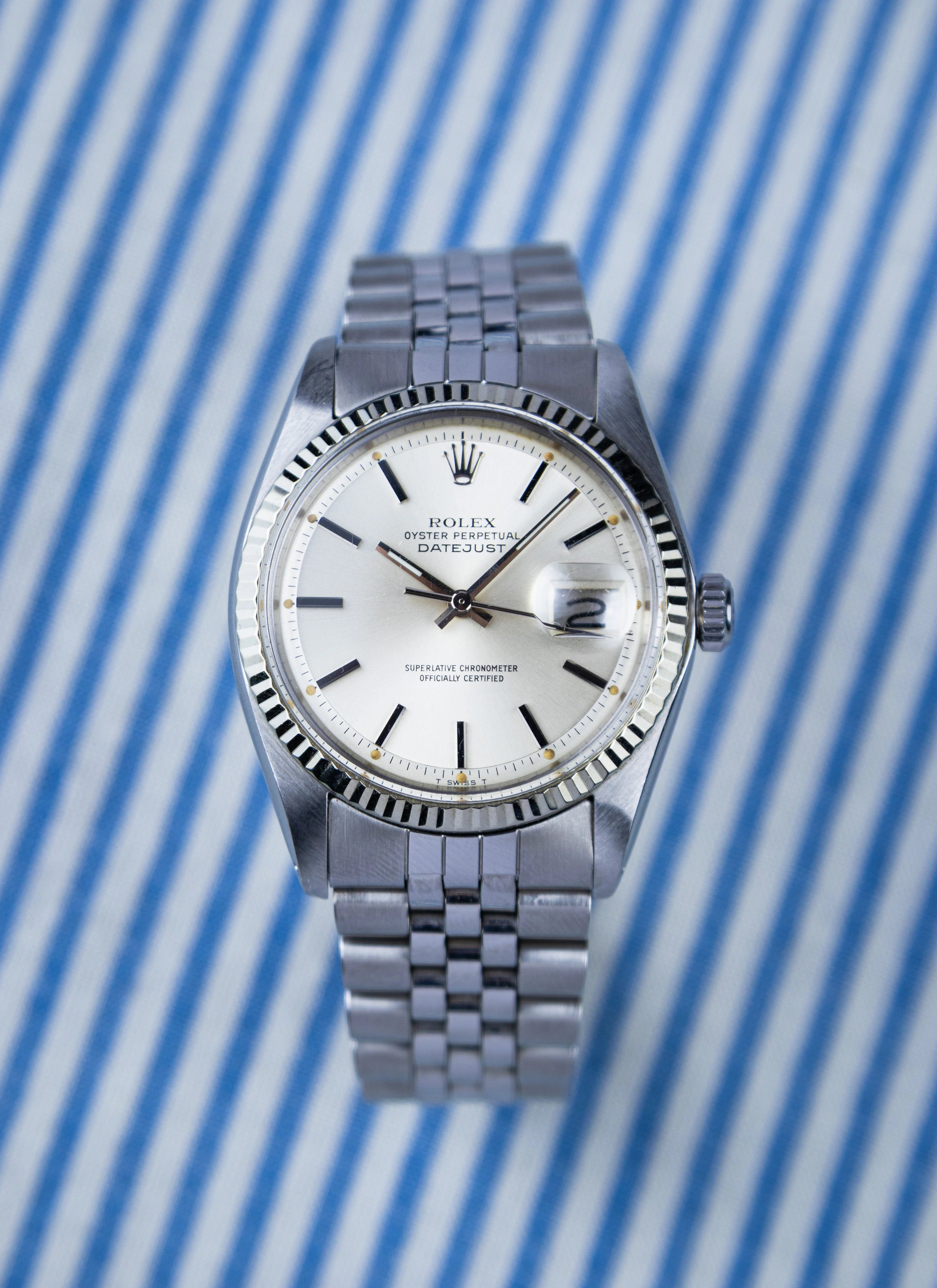 1977 Rolex Datejust 1601 cal. 1570 step dial
