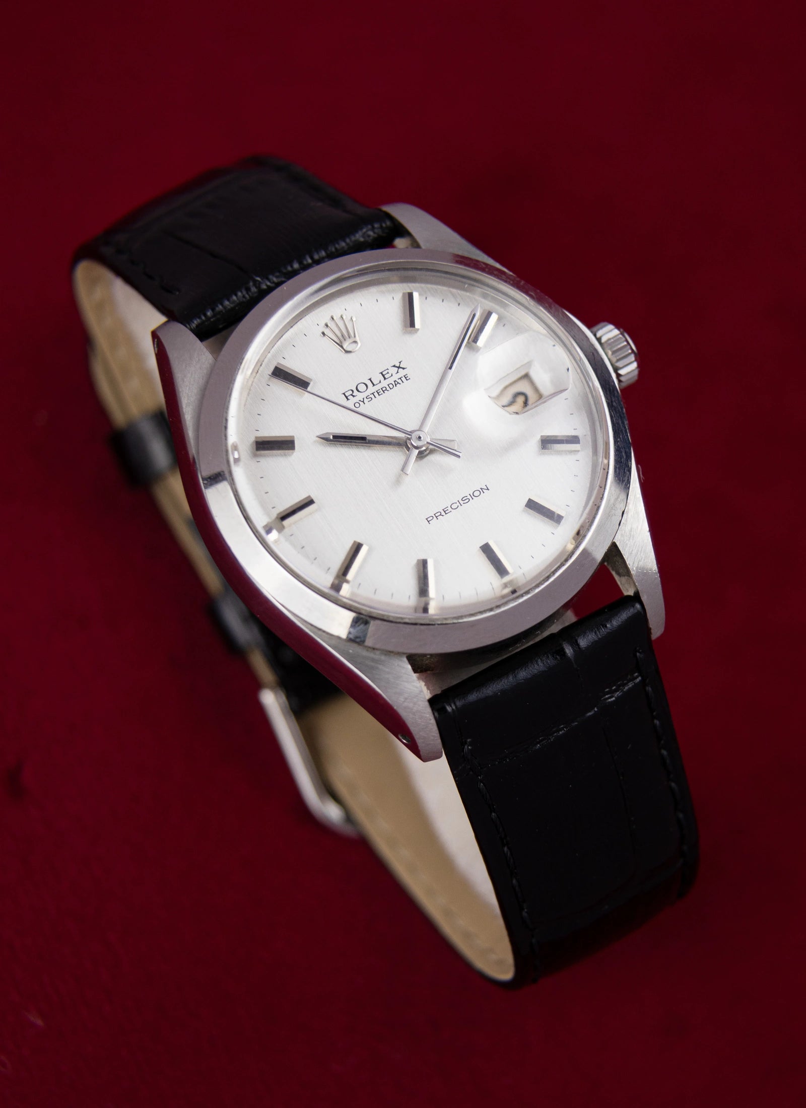 1970 Rolex Oysterdate 6694 Silver Dial