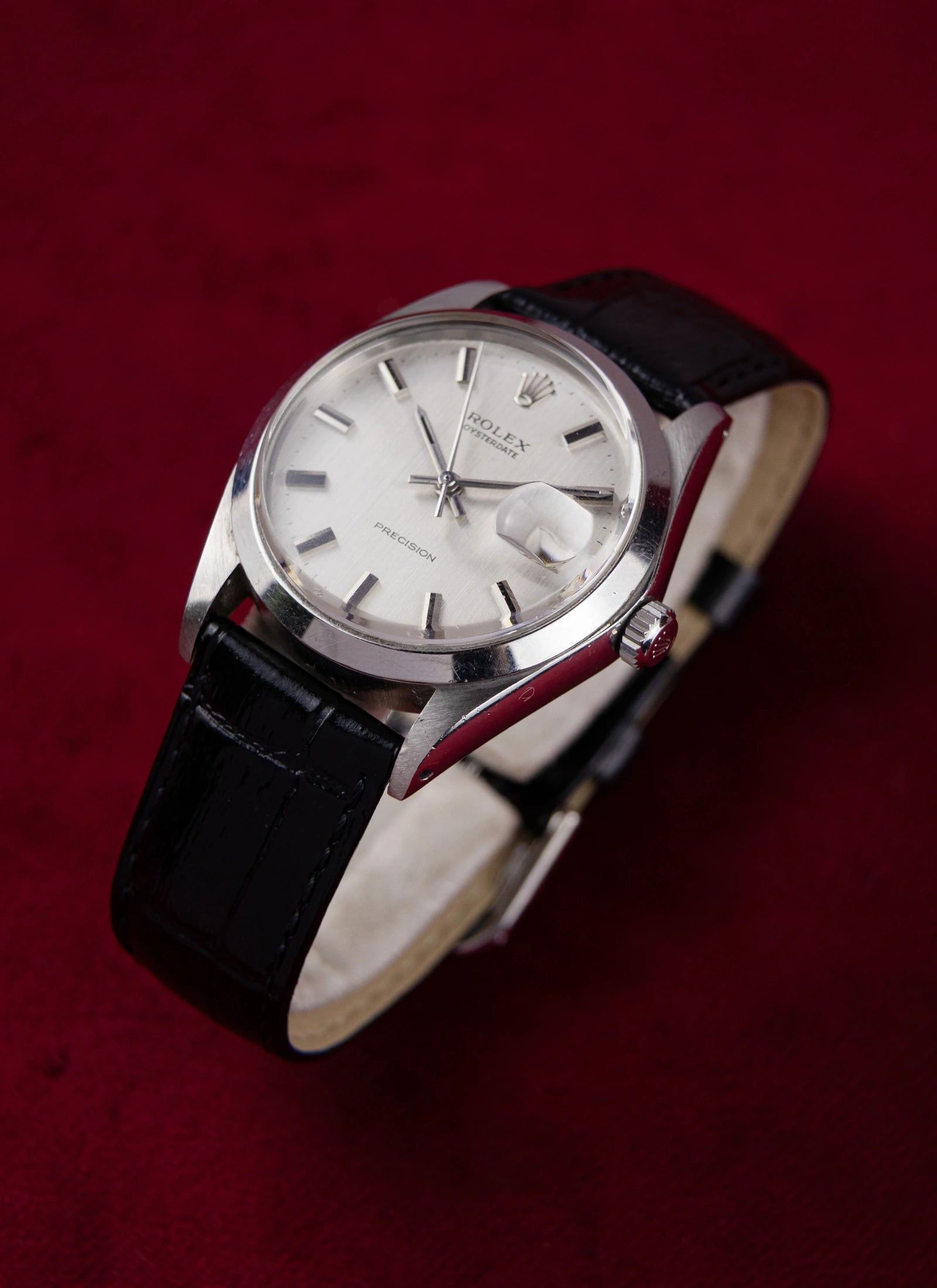 1970 Rolex Oysterdate 6694 Silver Dial