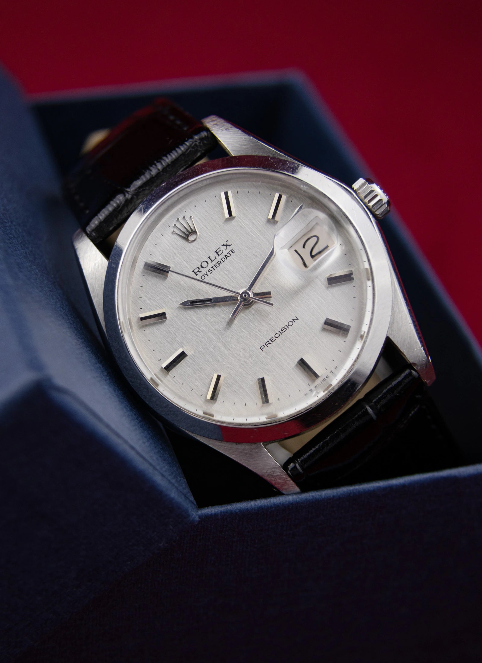 1970 Rolex Oysterdate 6694 Silver Dial
