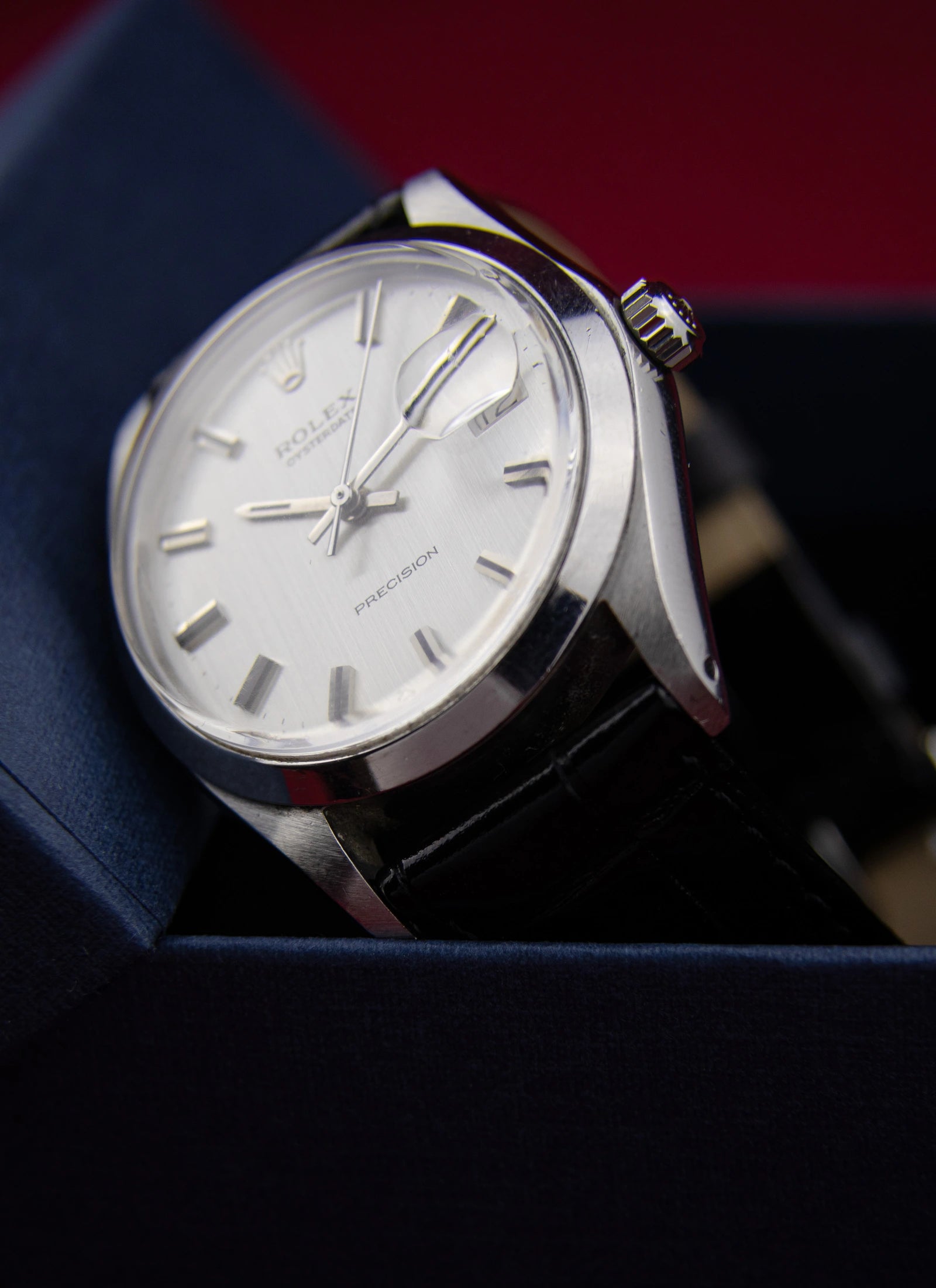 1970 Rolex Oysterdate 6694 Silver Dial