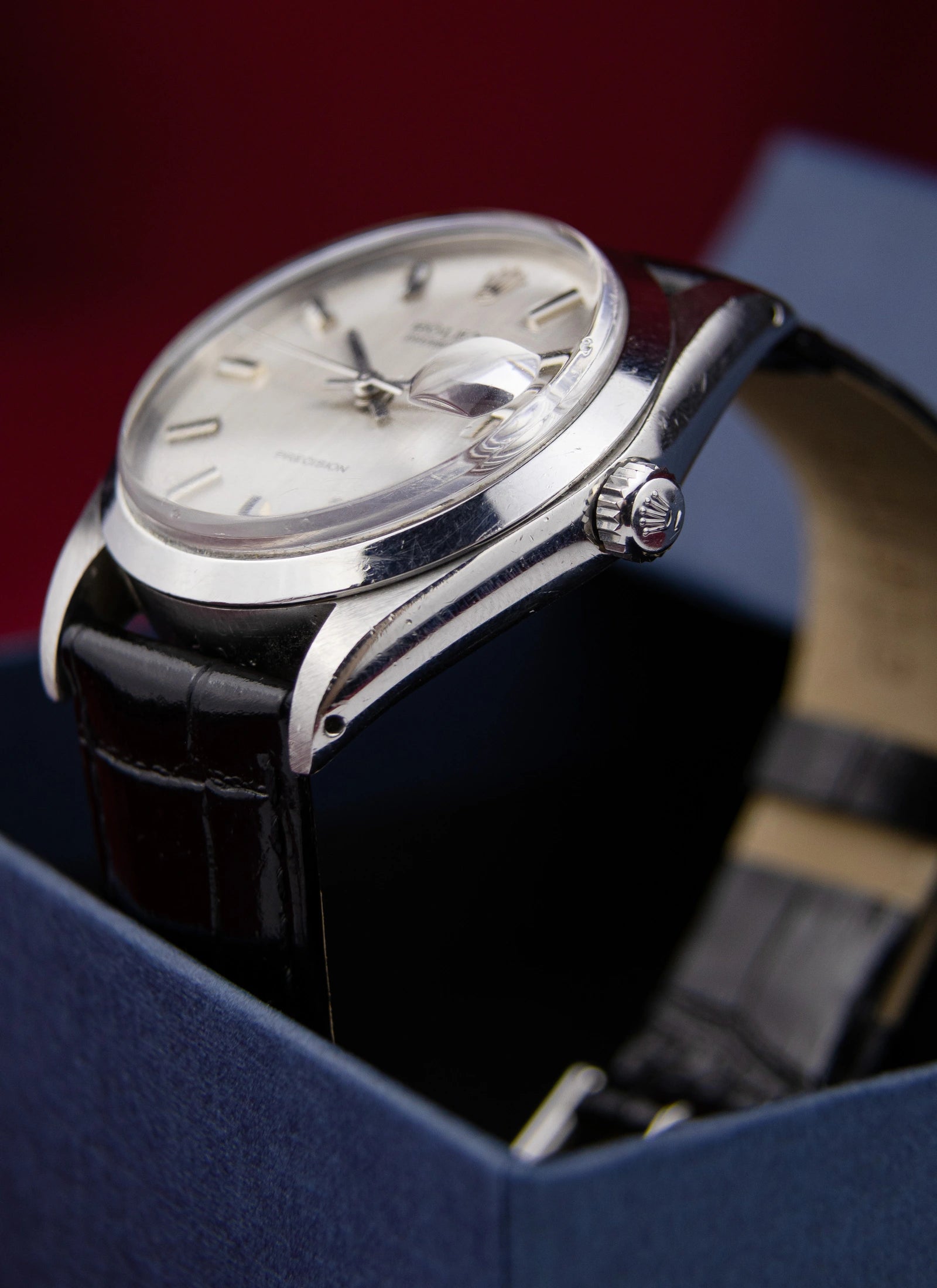1970 Rolex Oysterdate 6694 Silver Dial