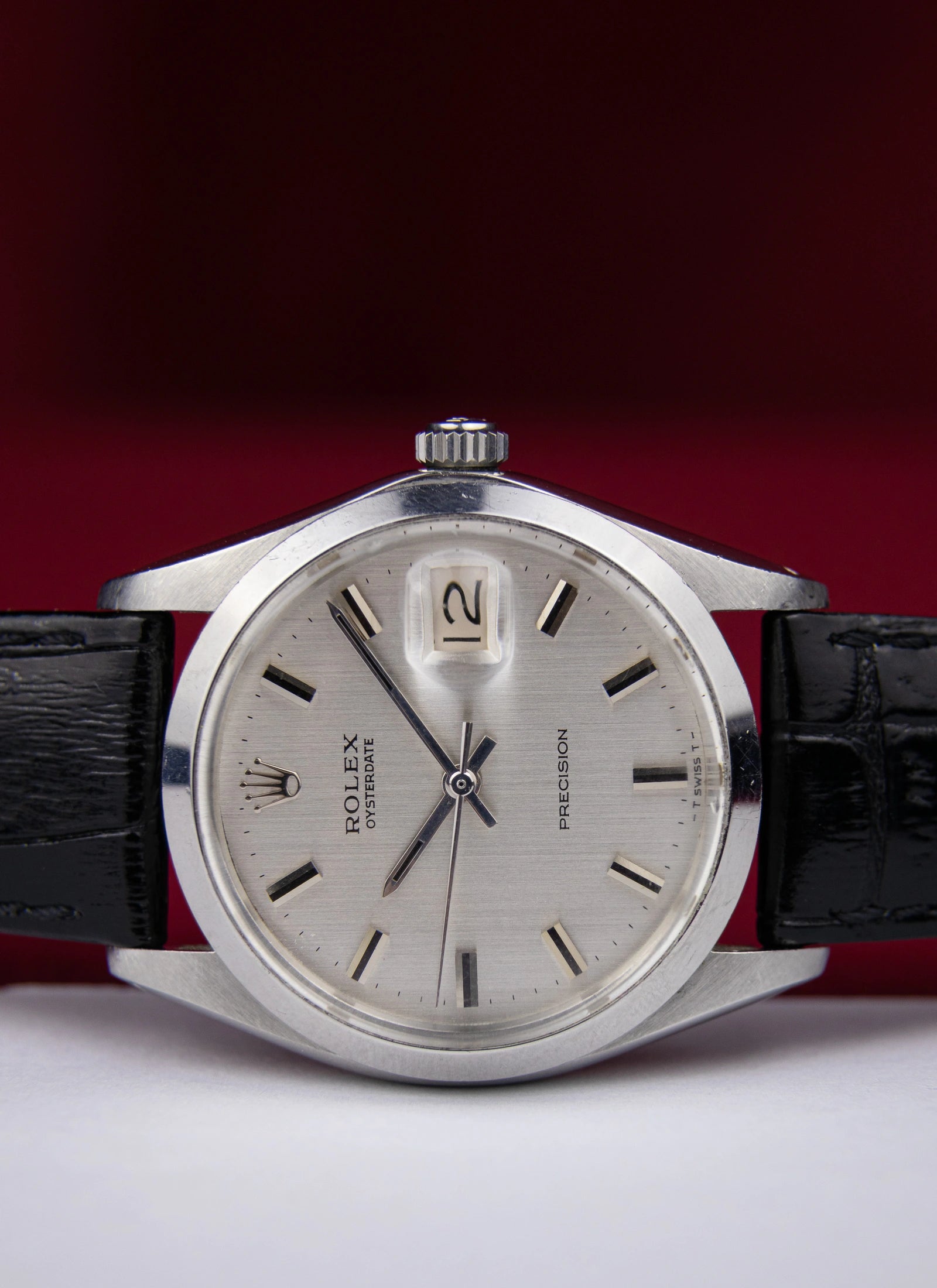 1970 Rolex Oysterdate 6694 Silver Dial