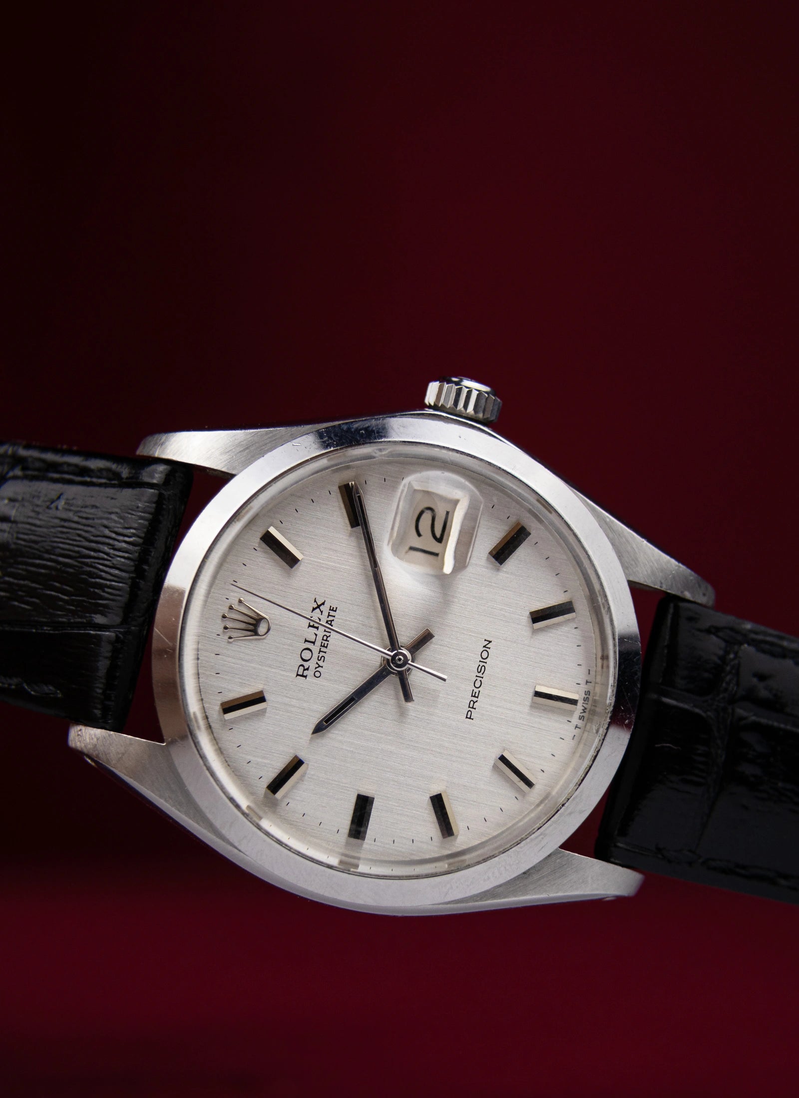 1970 Rolex Oysterdate 6694 Silver Dial