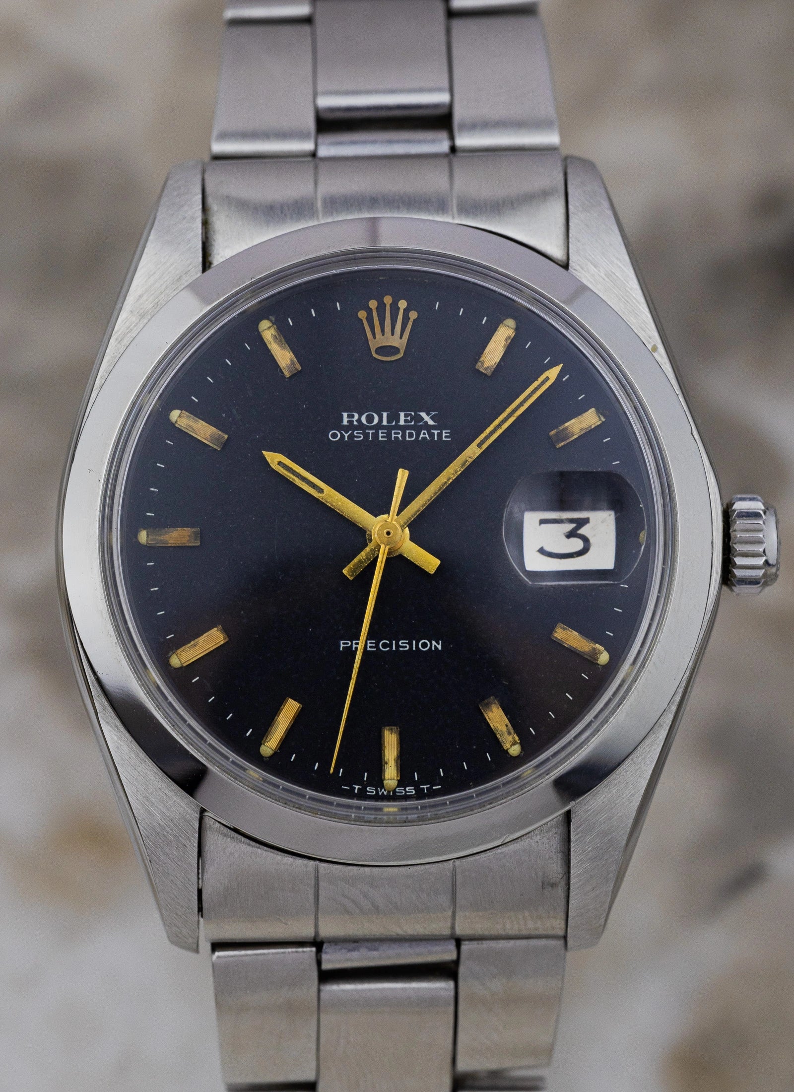 Rolex Oysterdate 6694 Black Dial