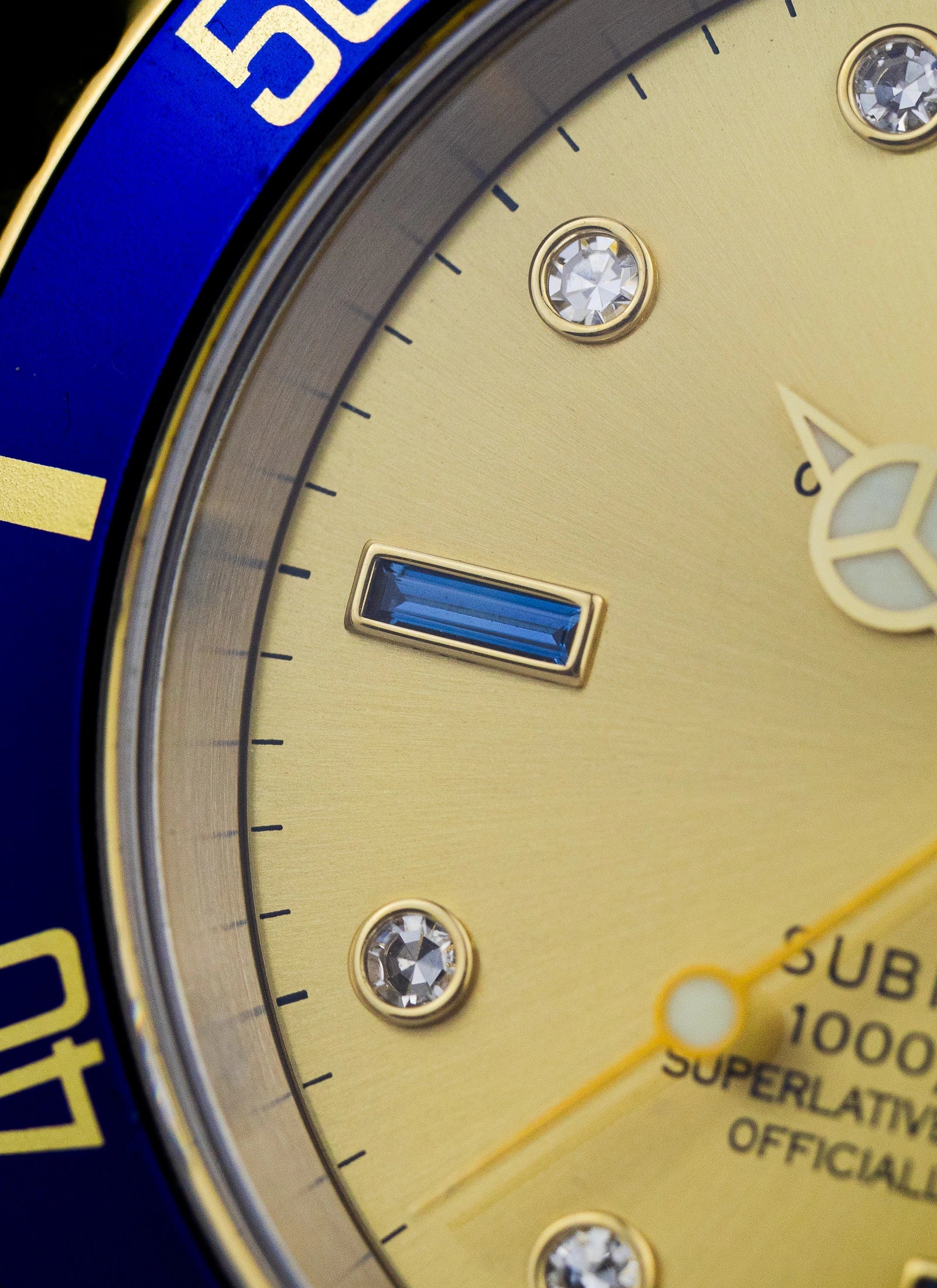 1999 Rolex Submariner Serti Dial Ref 16613