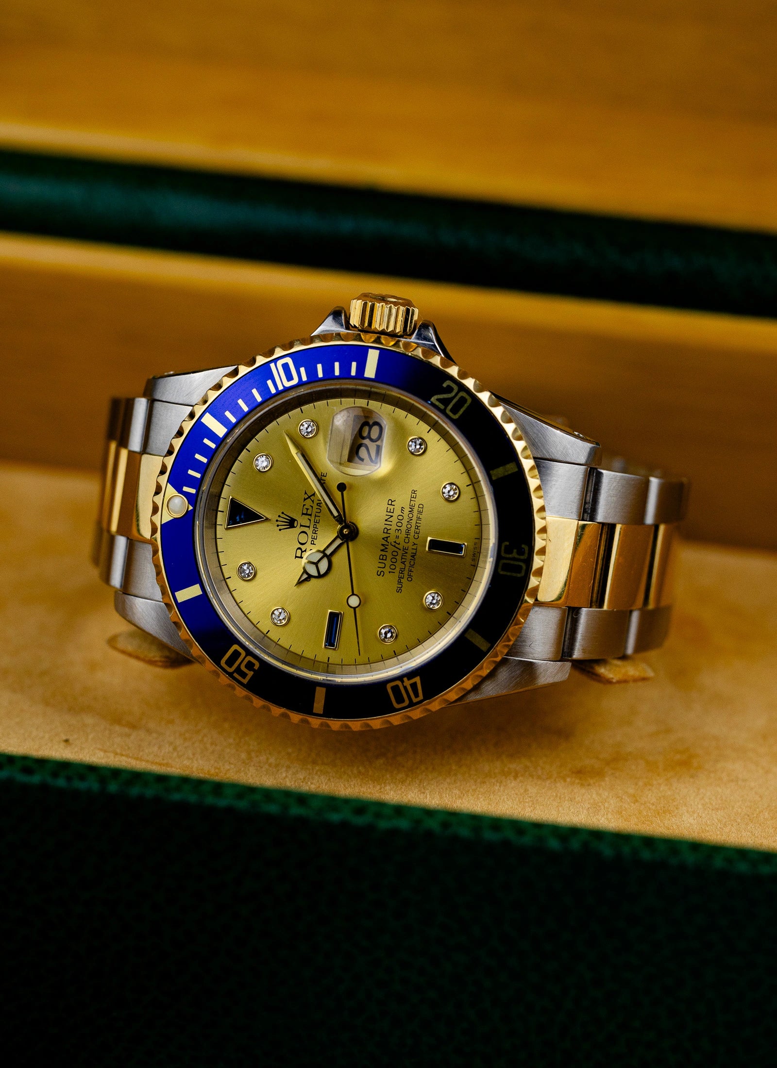 1999 Rolex Submariner Serti Dial Ref 16613