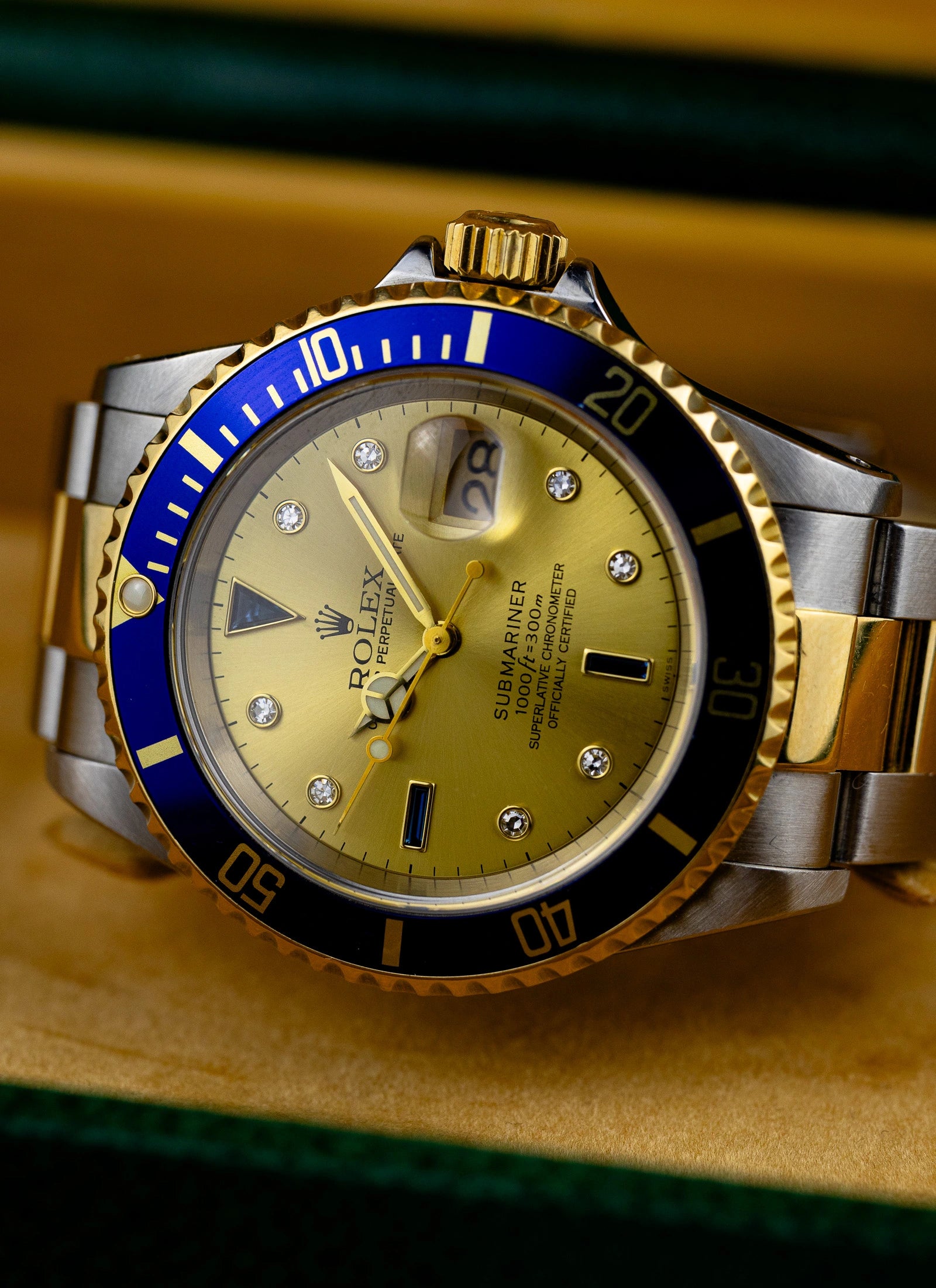 1999 Rolex Submariner Serti Dial Ref 16613