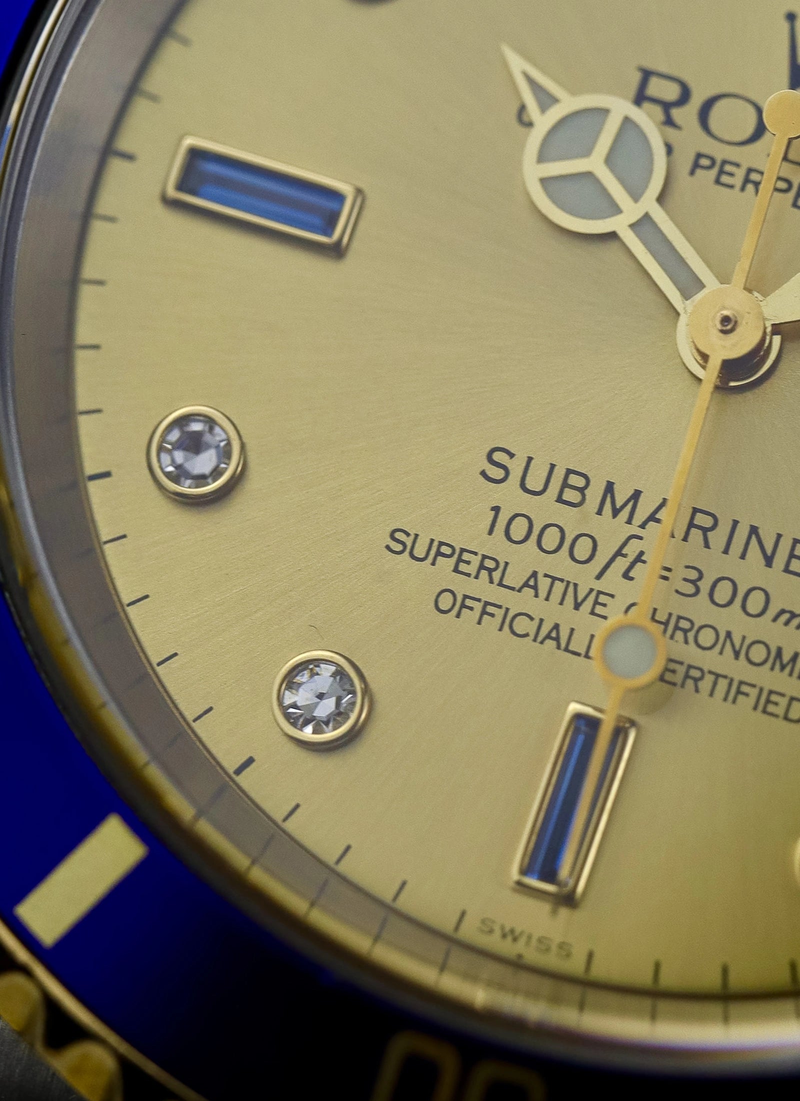 1999 Rolex Submariner Serti Dial Ref 16613