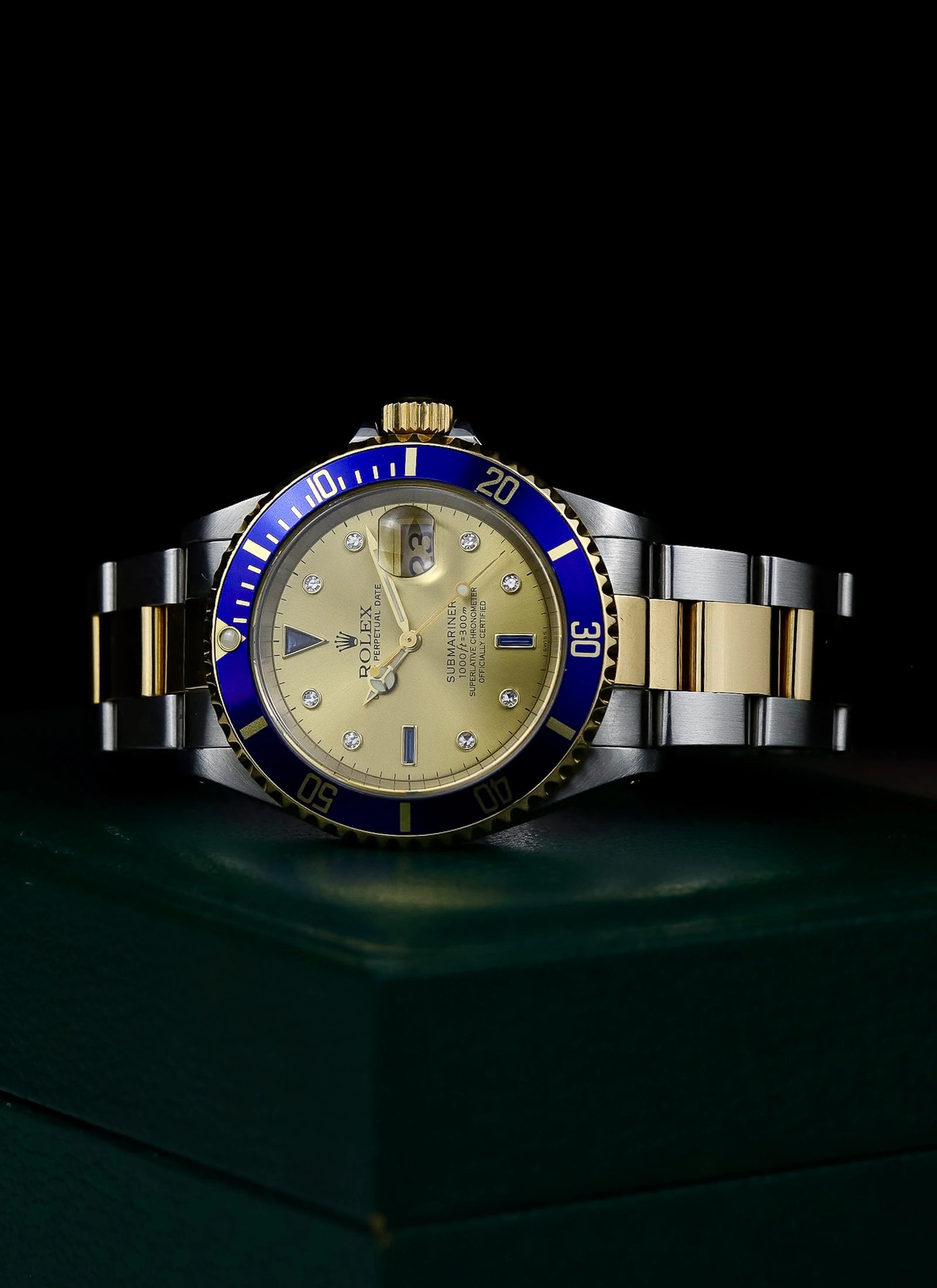 1999 Rolex Submariner Serti Dial Ref 16613