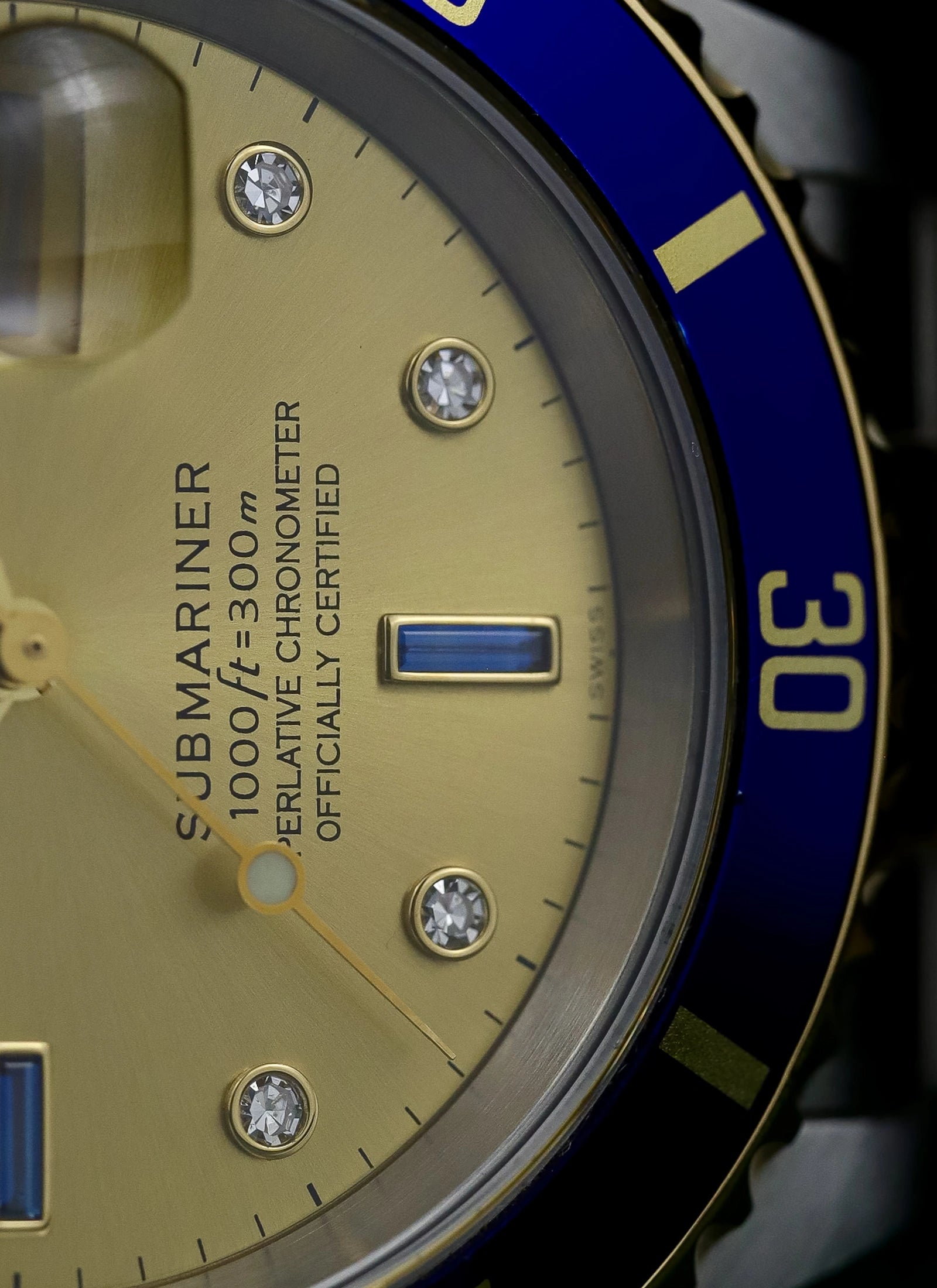 1999 Rolex Submariner Serti Dial Ref 16613