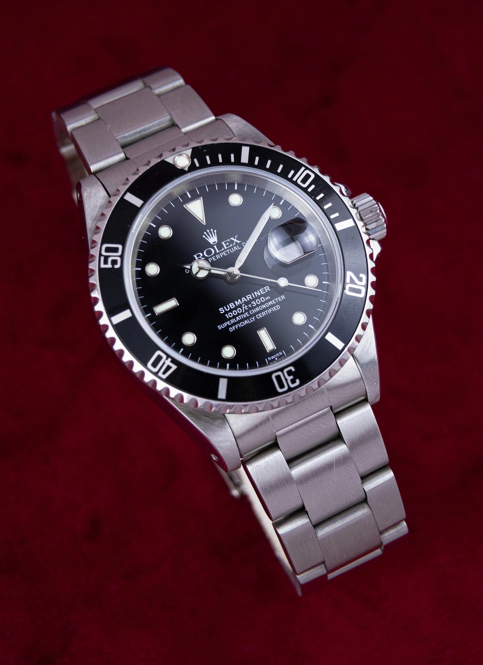 1999 Rolex Submariner 16610 "Swiss Only" Dial