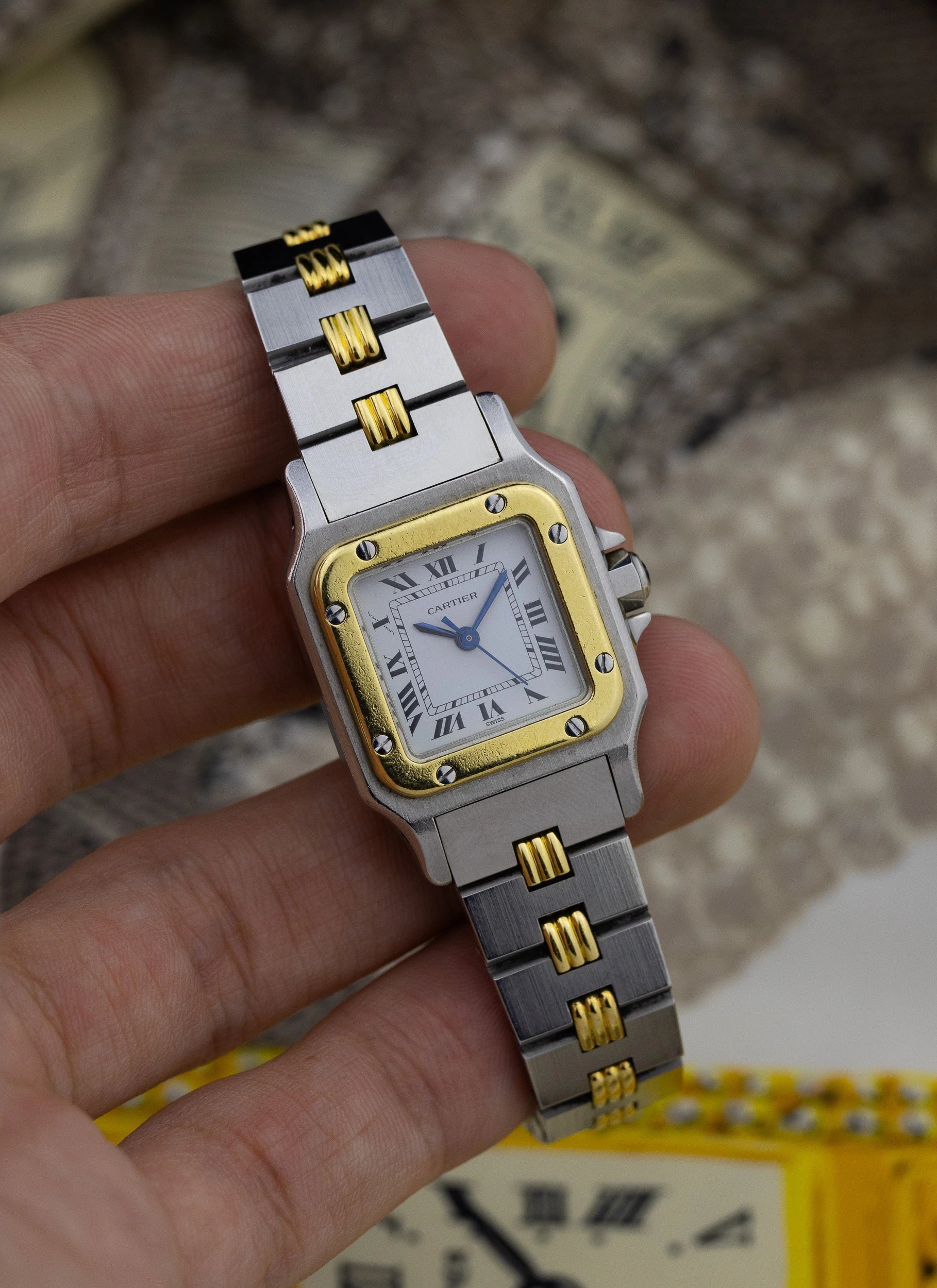 1990s Lady Cartier Santos Galbee Automatic 0902