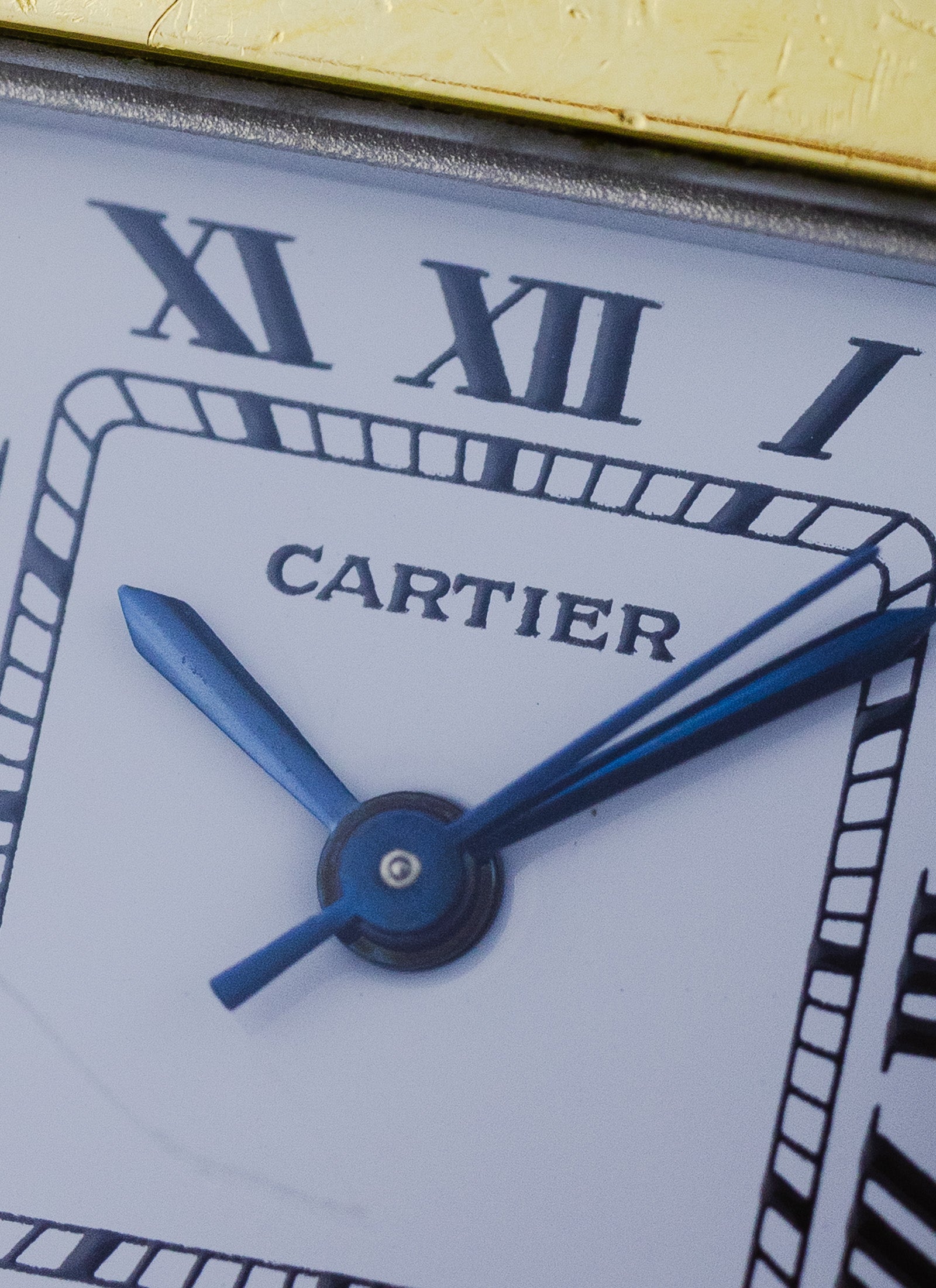 1990s Lady Cartier Santos Caree Automatique Unpolished Box