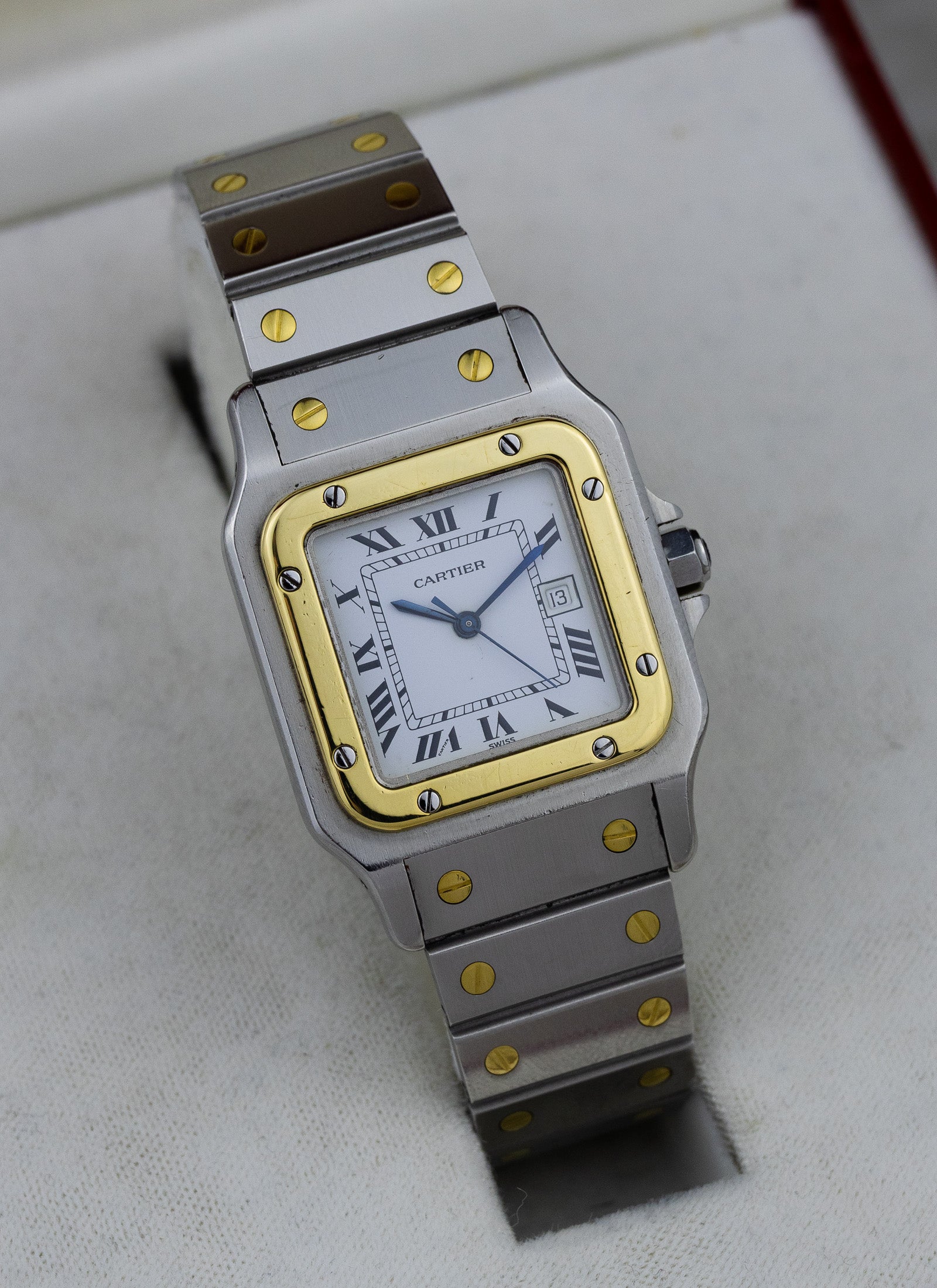 1990s Cartier Santos Caree Automatique Box