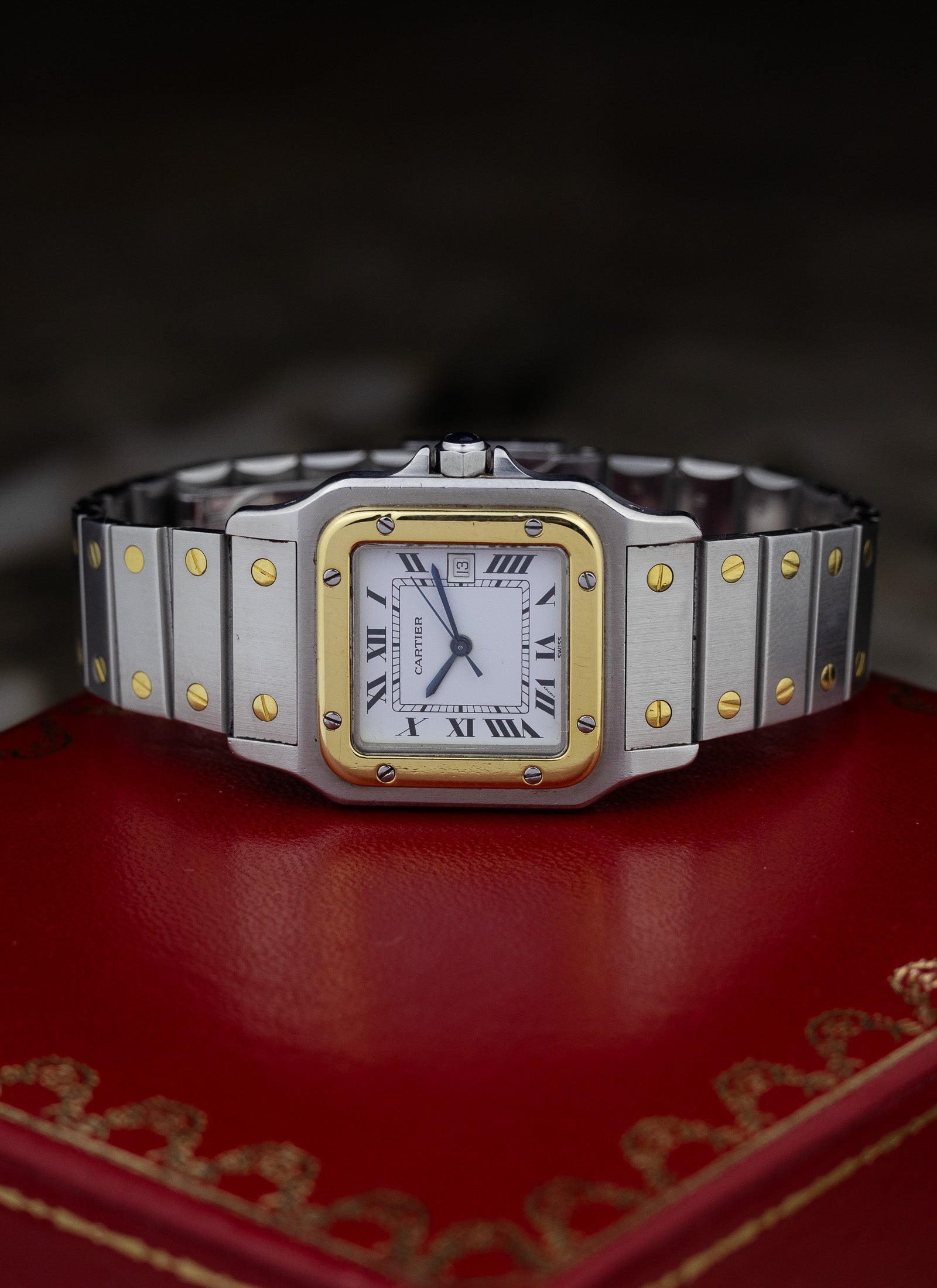 1990s Cartier Santos Caree Automatique Box