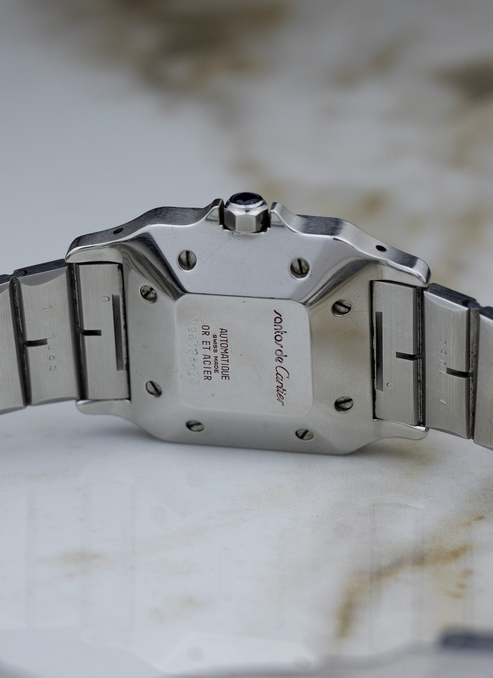 1990s Cartier Santos Caree Automatique Box