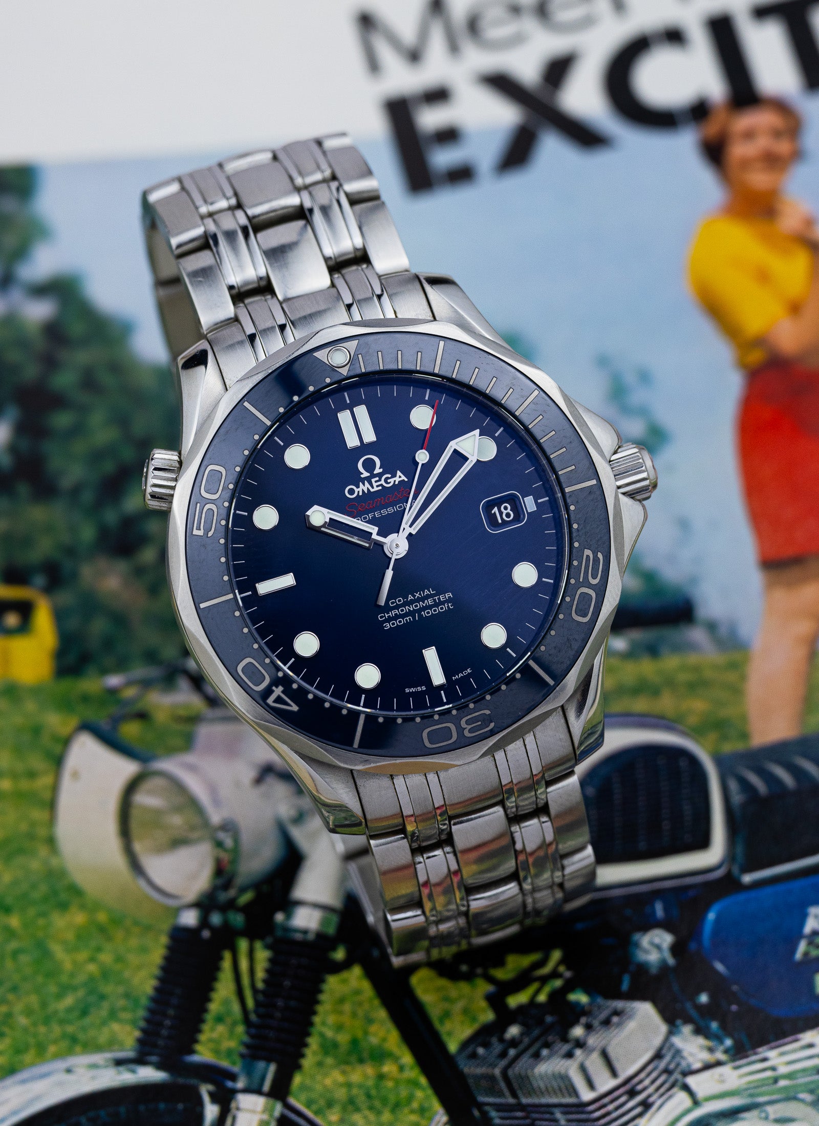 2013 Omega Seamaster 300m 212.30.41.20.03.001 cal. 2500 Full Set