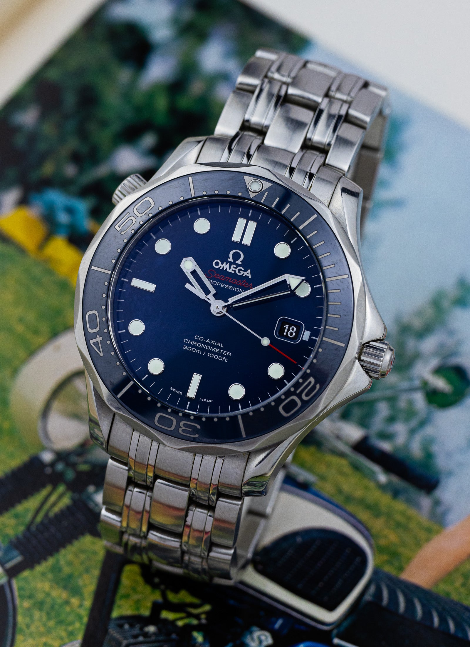 2013 Omega Seamaster 300m 212.30.41.20.03.001 cal. 2500 Full Set