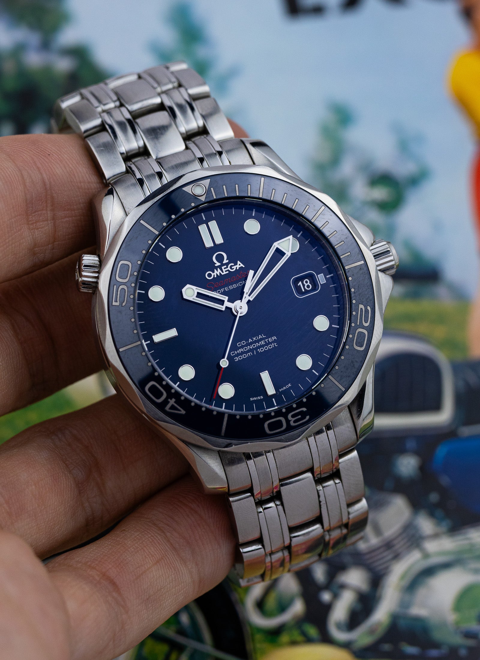 2013 Omega Seamaster 300m 212.30.41.20.03.001 cal. 2500 Full Set