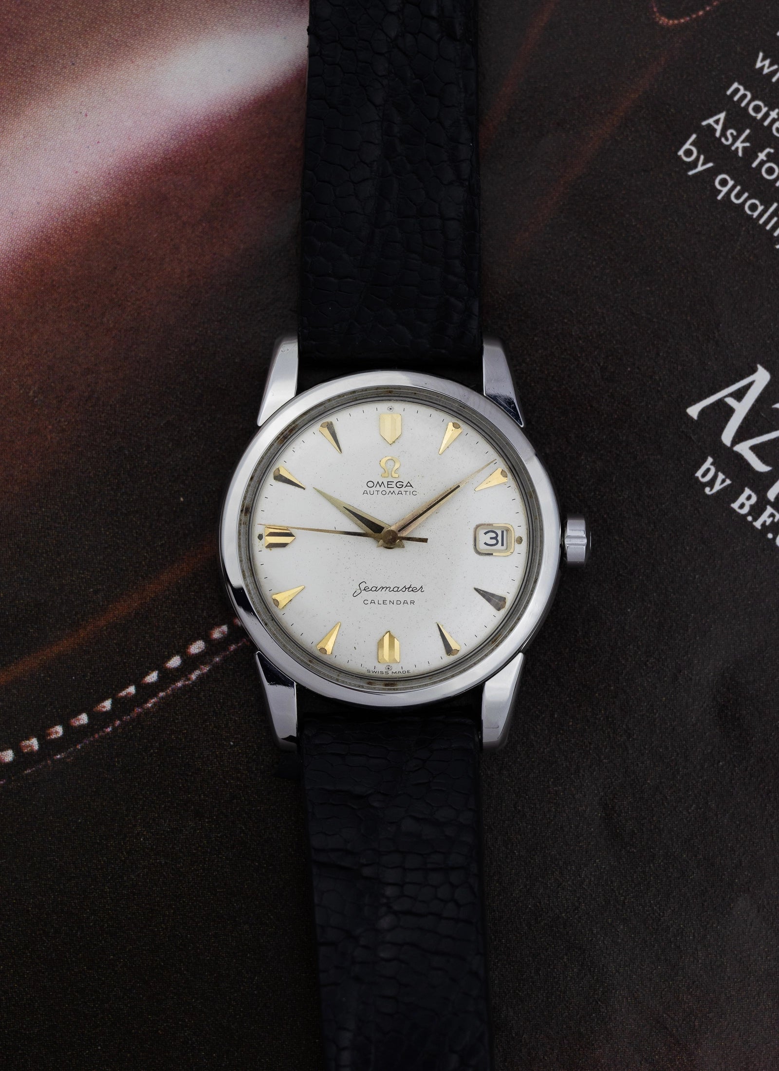 1958 Omega Seamaster Calendar Fat Lugs 2849-7 cal. 503 Serviced
