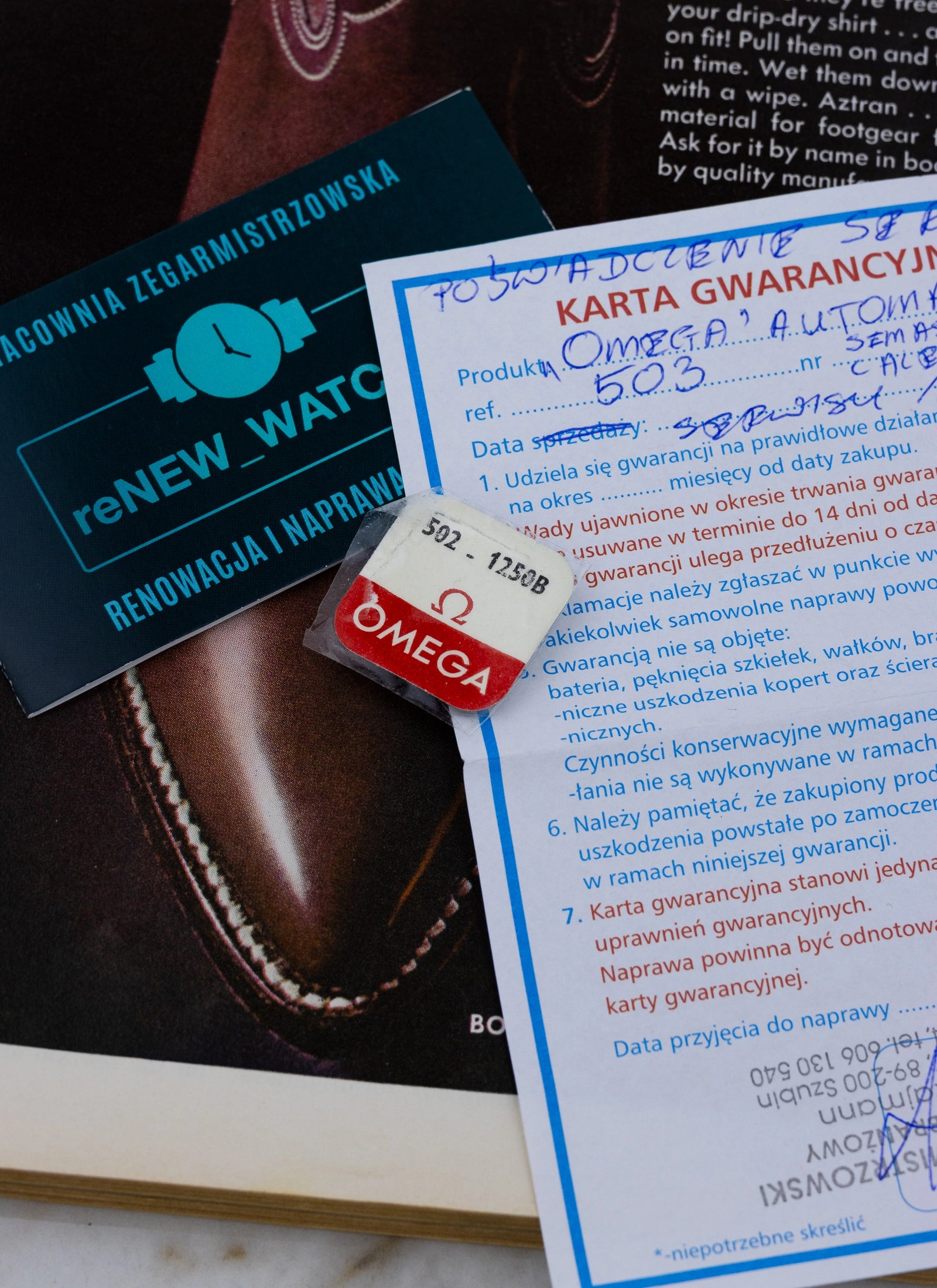 1958 Omega Seamaster Calendar Fat Lugs 2849-7 cal. 503 Serviced