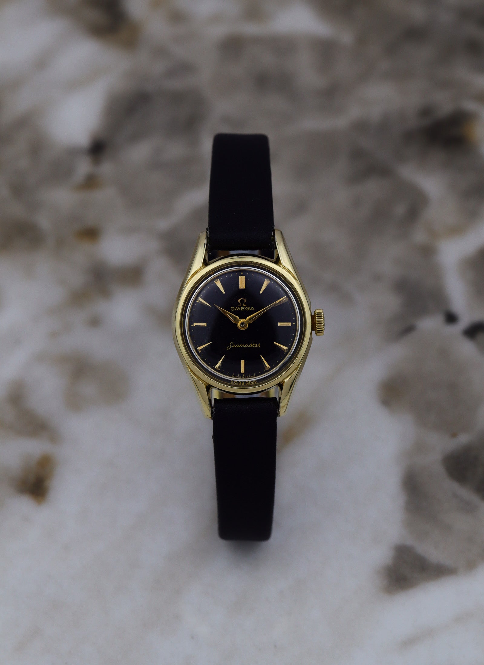 1958 Lady Omega Seamaster Black Dial 2967-3/2968 cal. 244 Serviced