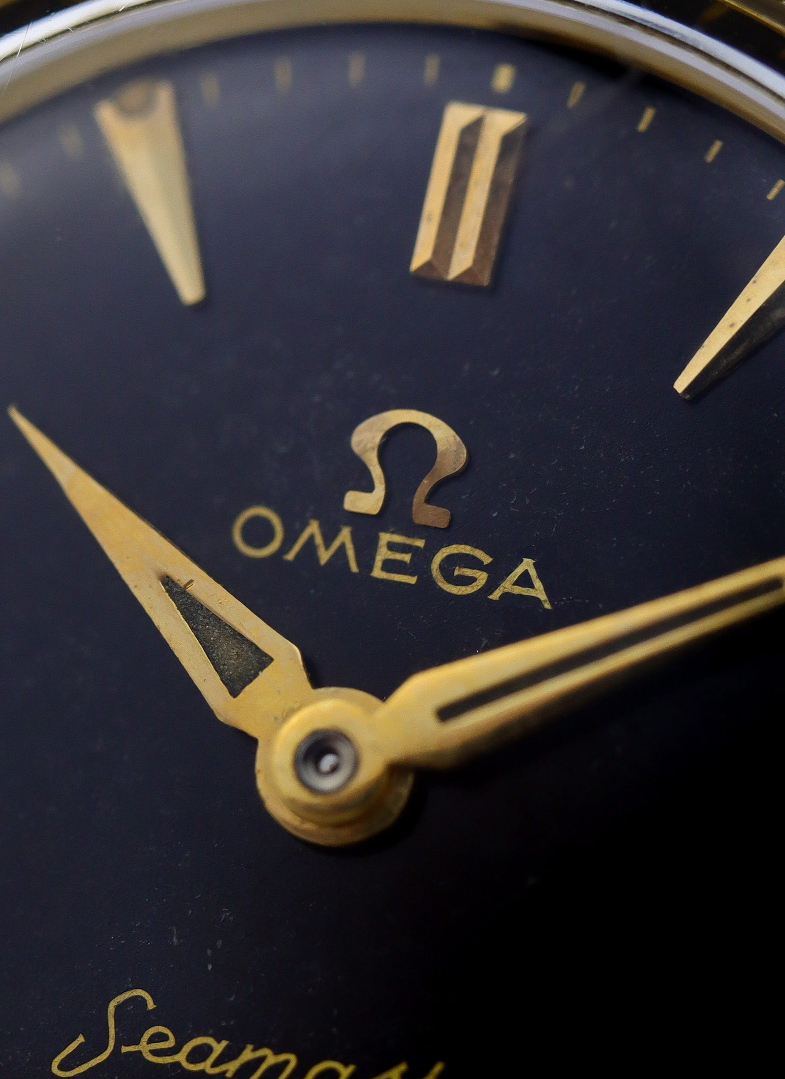 1958 Lady Omega Seamaster Black Dial 2967-3/2968 cal. 244 Serviced