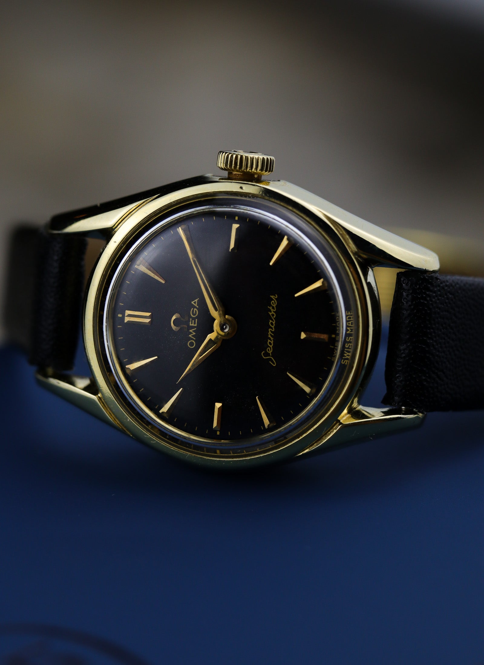 1958 Lady Omega Seamaster Black Dial 2967-3/2968 cal. 244 Serviced